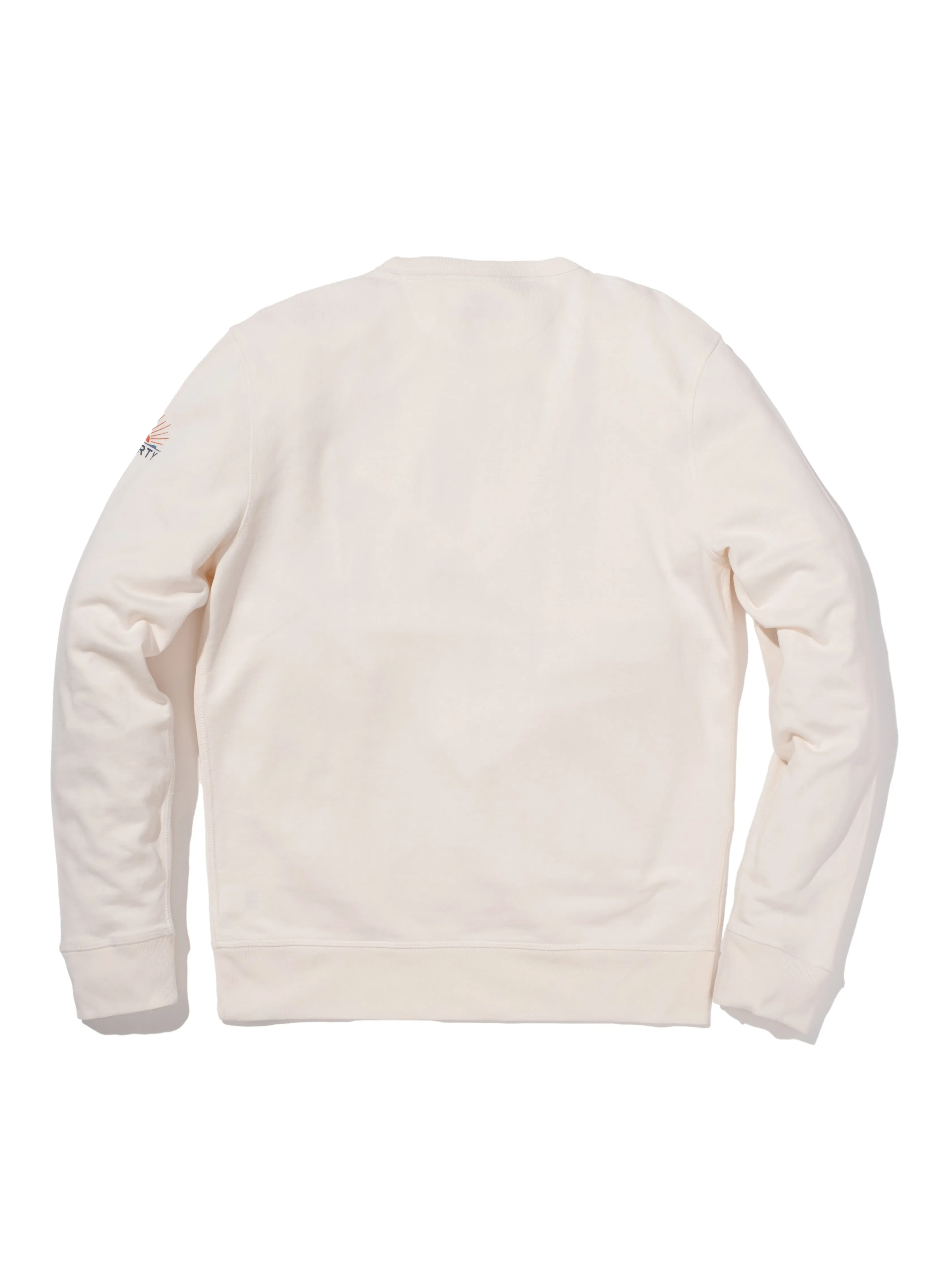 Nantucket Long-Sleeve Terry Crewneck - Solar White sold by Faherty product image thumbnail 2