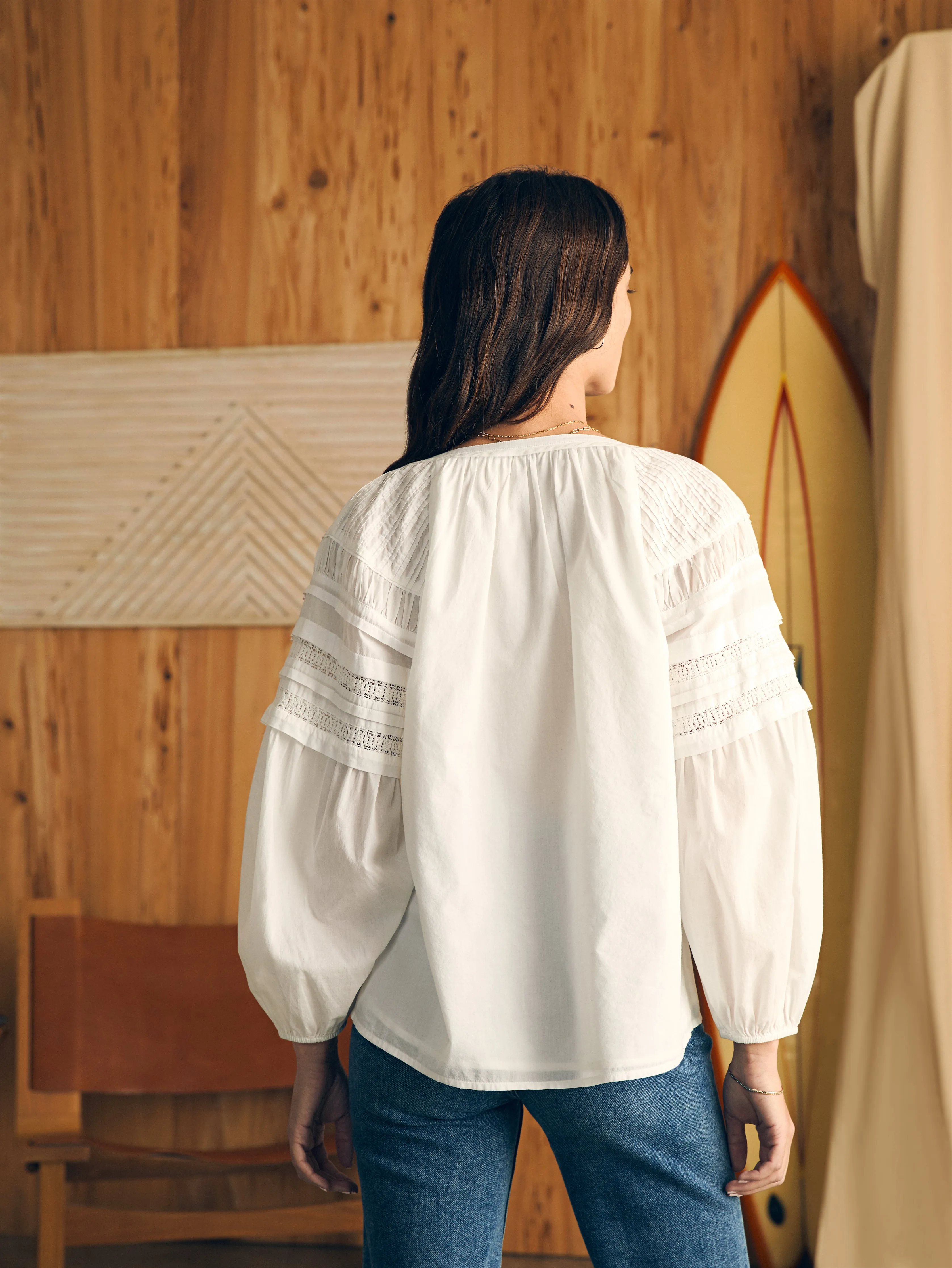 Enna Top - White sold by Faherty product image thumbnail 5