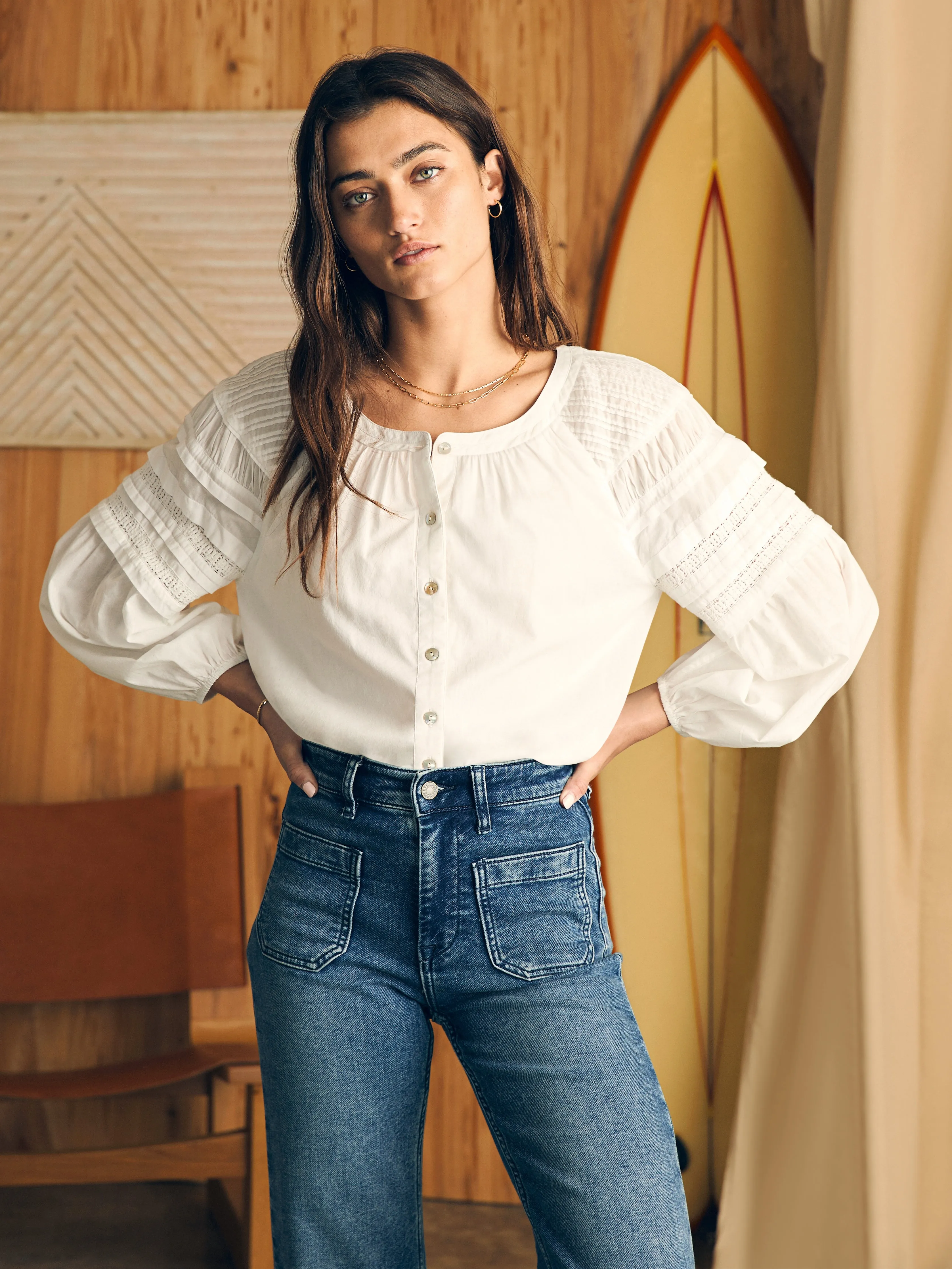 Enna Top - White sold by Faherty product image thumbnail 2