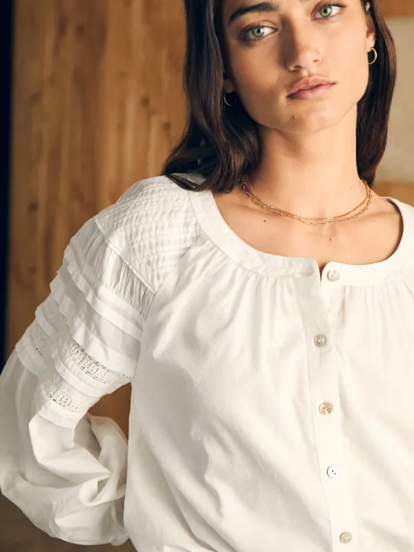 Enna Top - White sold by Faherty