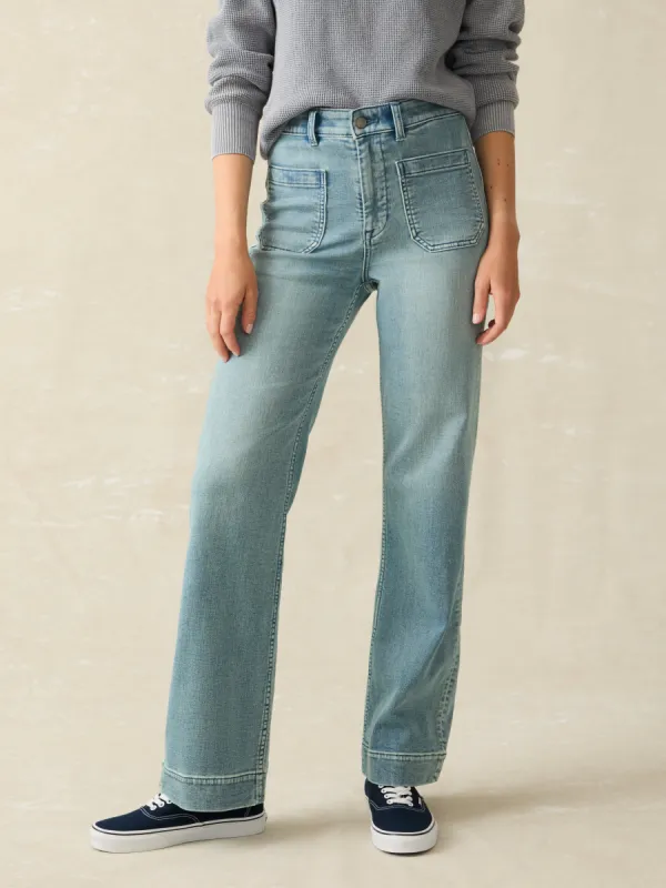 Stretch Terry Patch Pocket Pant - Eastern Shore sold by Faherty