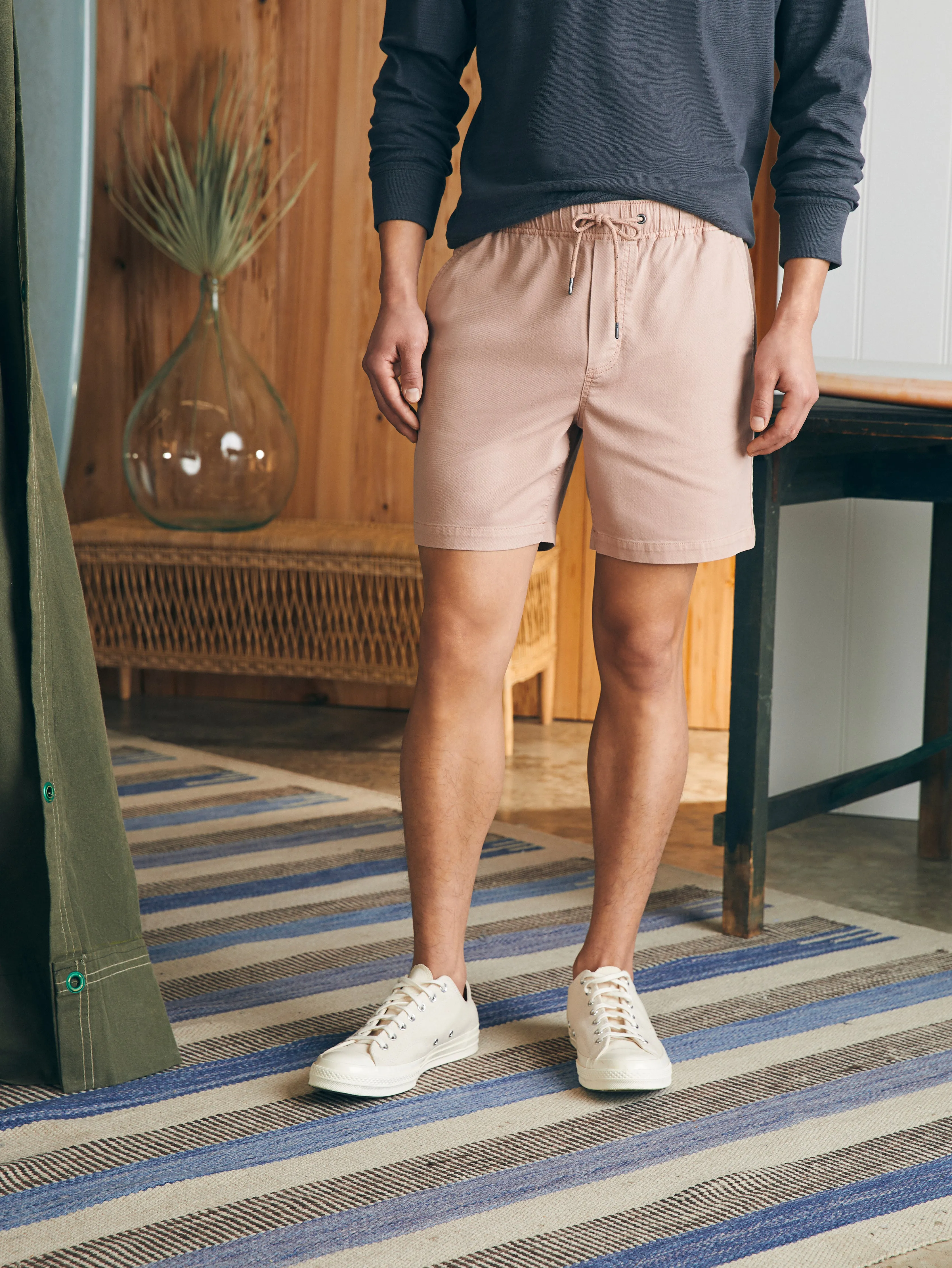 Essential Drawstring Short (6.5" Inseam) - Adobe sold by Faherty