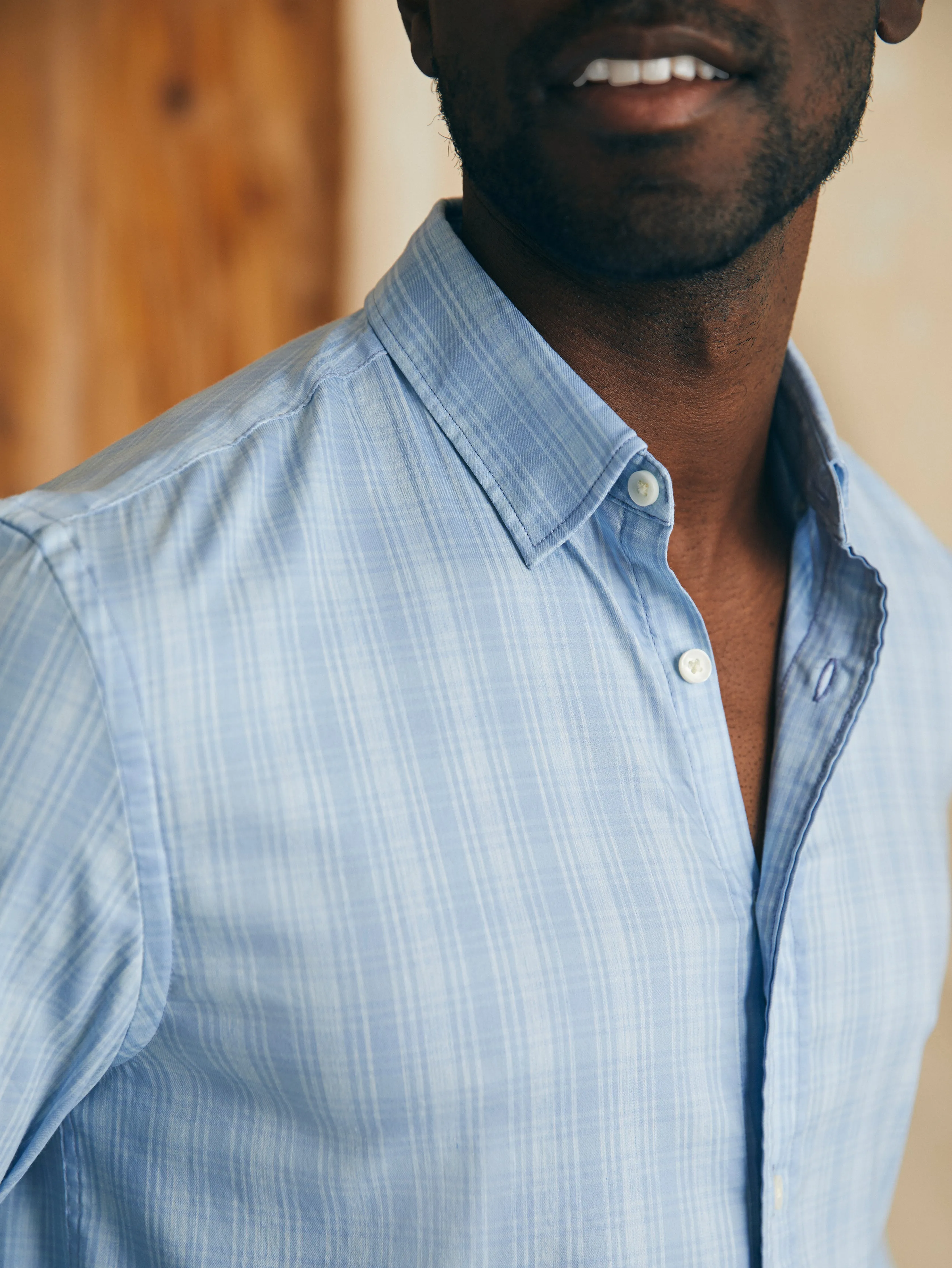 Movement™ Shirt (Tall) - Ice Falls Plaid sold by Faherty product image thumbnail 2