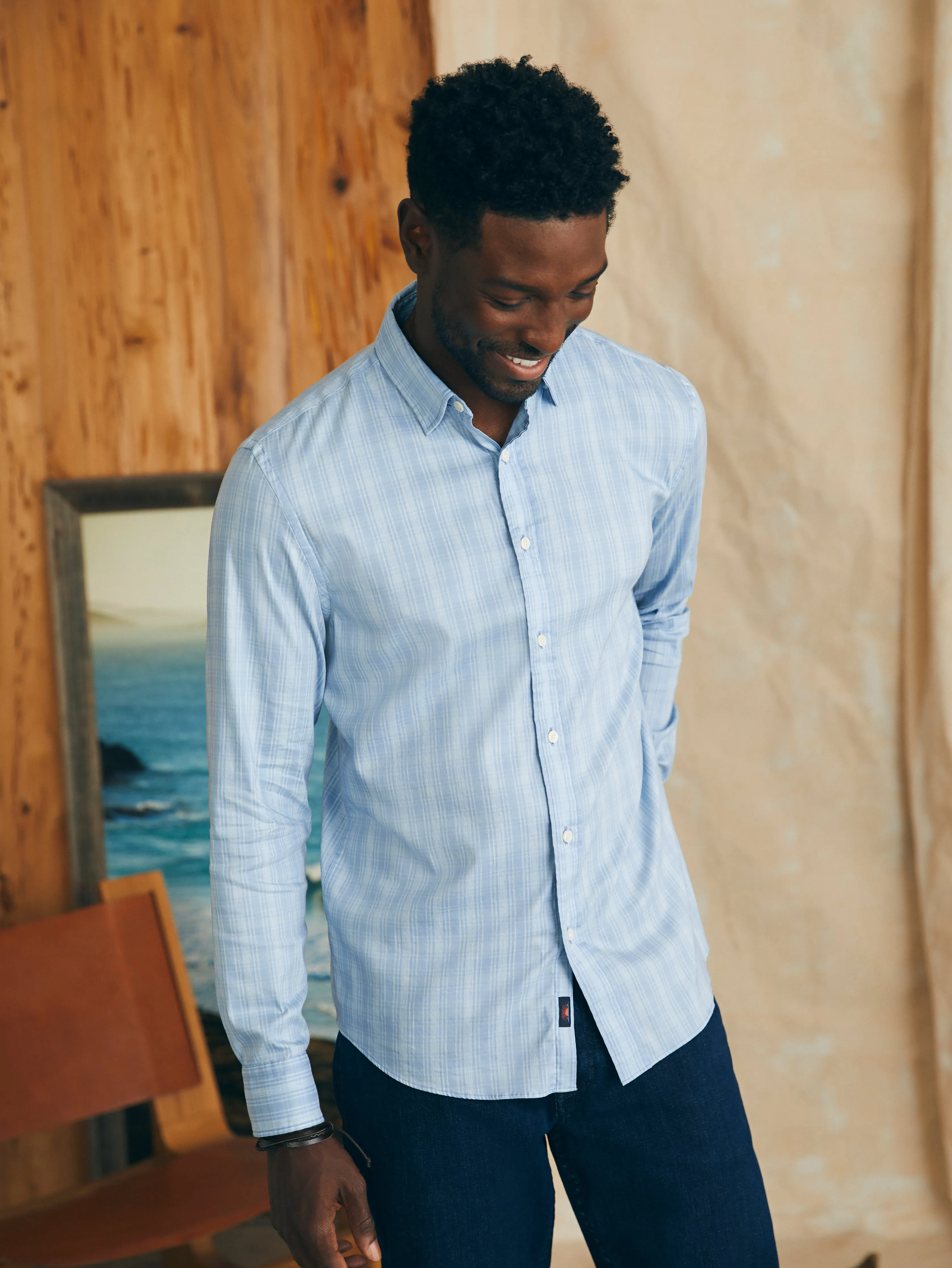 Movement™ Shirt (Tall) - Ice Falls Plaid sold by Faherty product image thumbnail 3