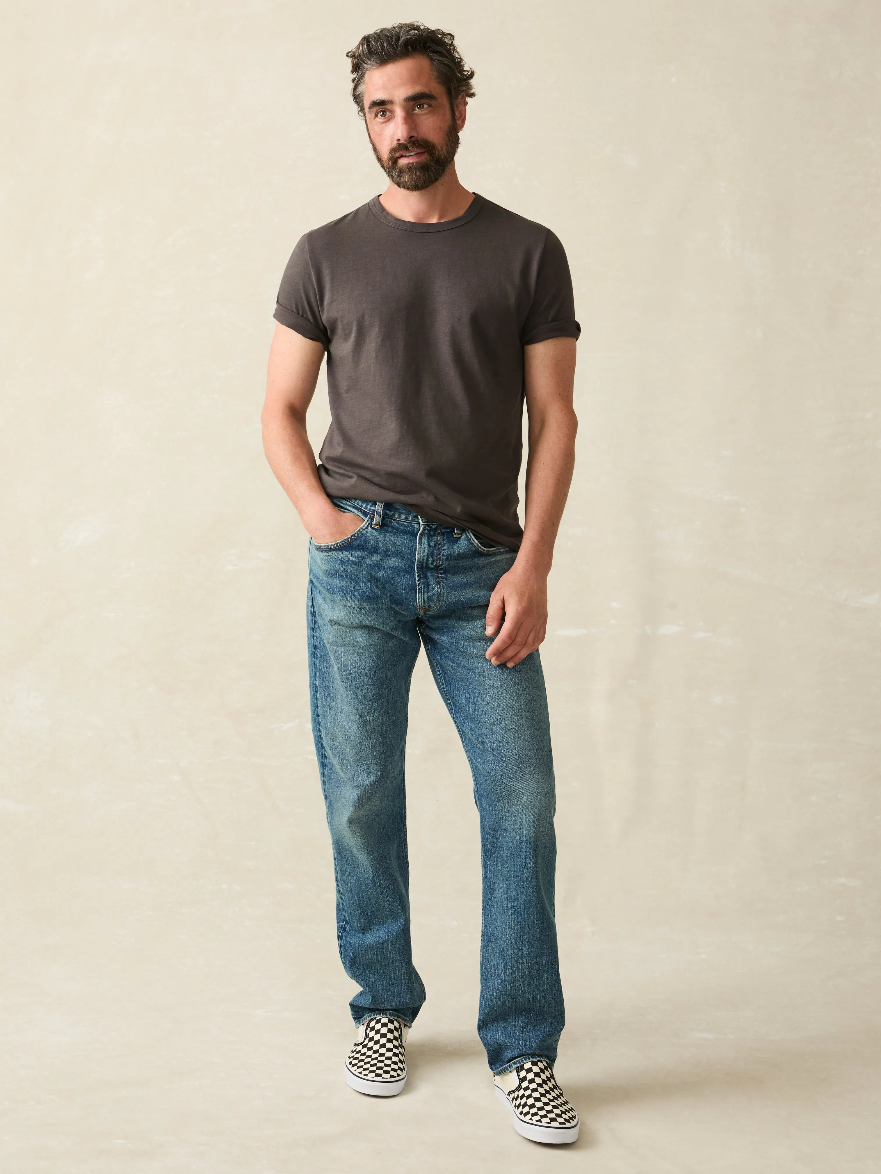 Sunwashed Tee (Tall) - Washed Black sold by Faherty product image thumbnail 2