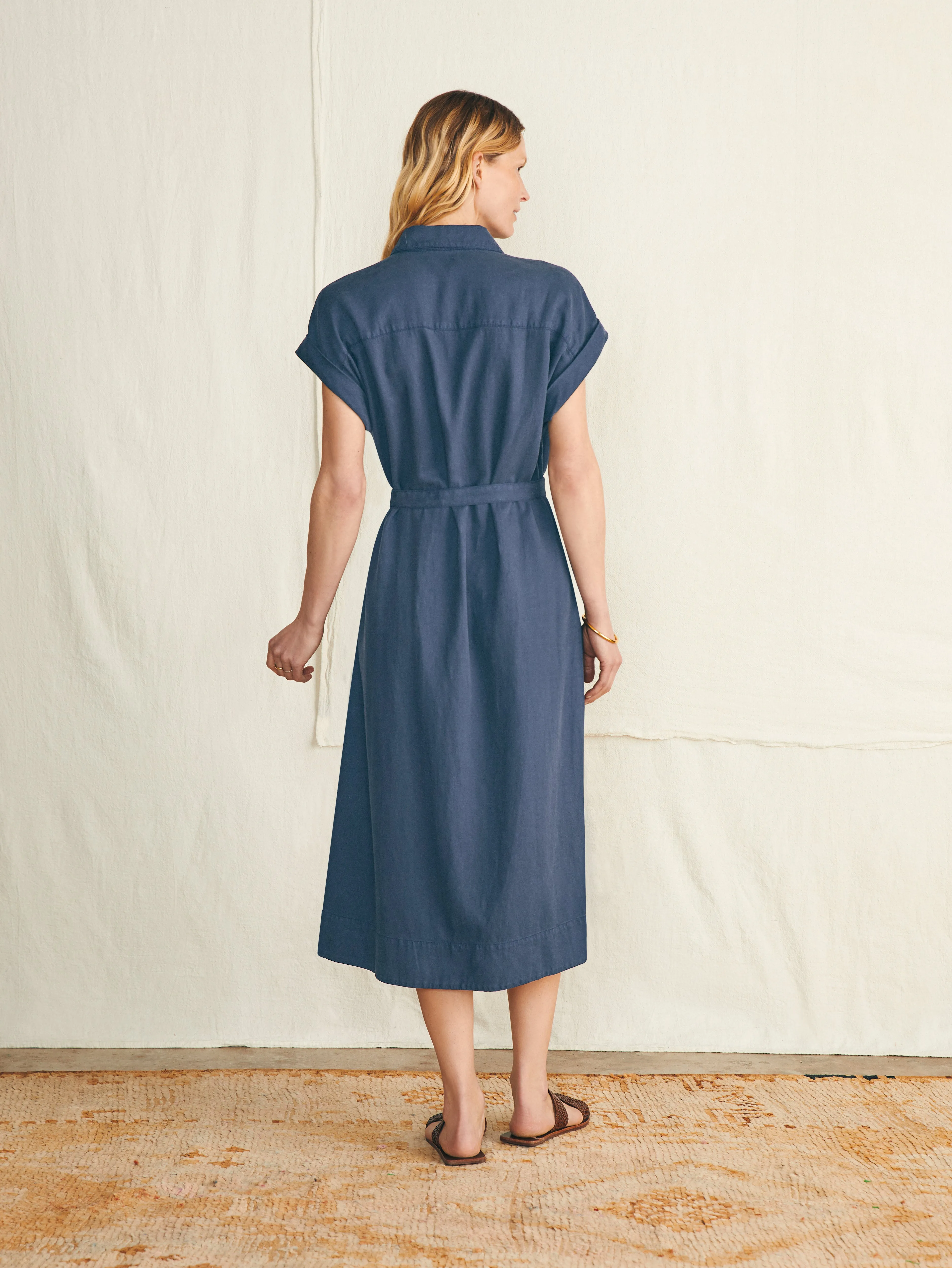 Arlie Shirtdress - Navy Blazer sold by Faherty product image thumbnail 5