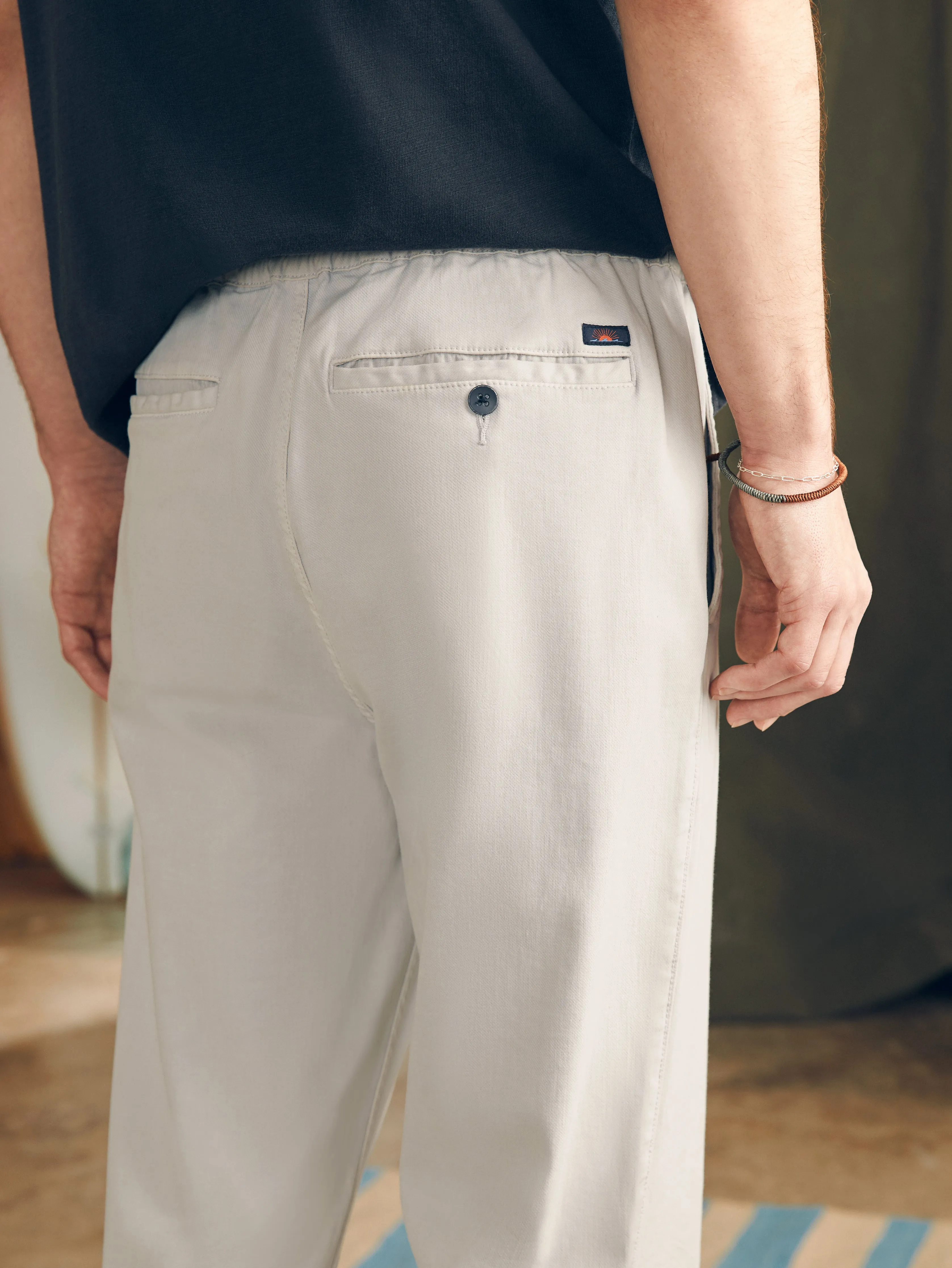 Essential Drawstring Pant - Birch sold by Faherty product image thumbnail 4