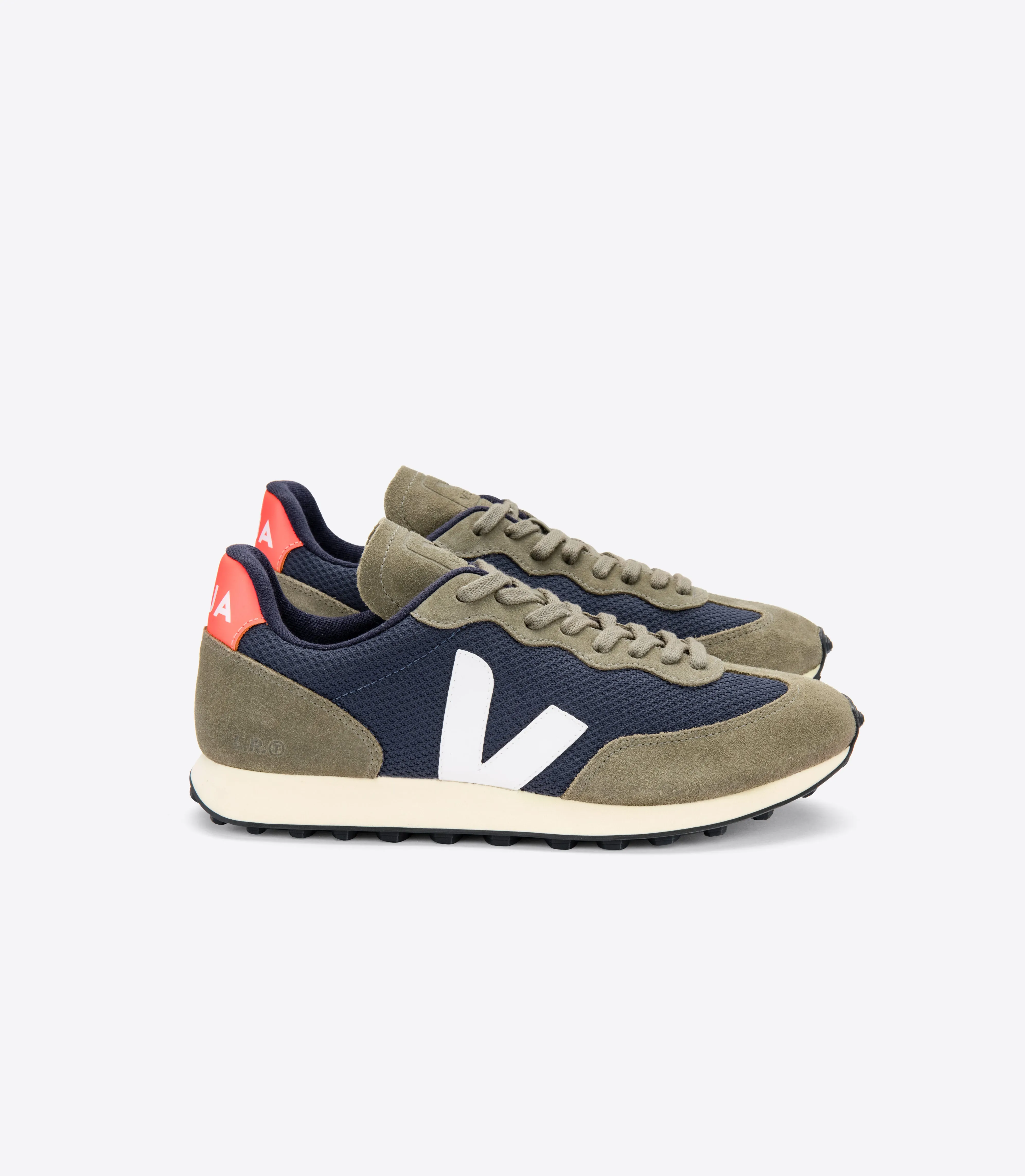 VEJA Men's Rio Branco - Nautico White Orange Fluo sold by Faherty