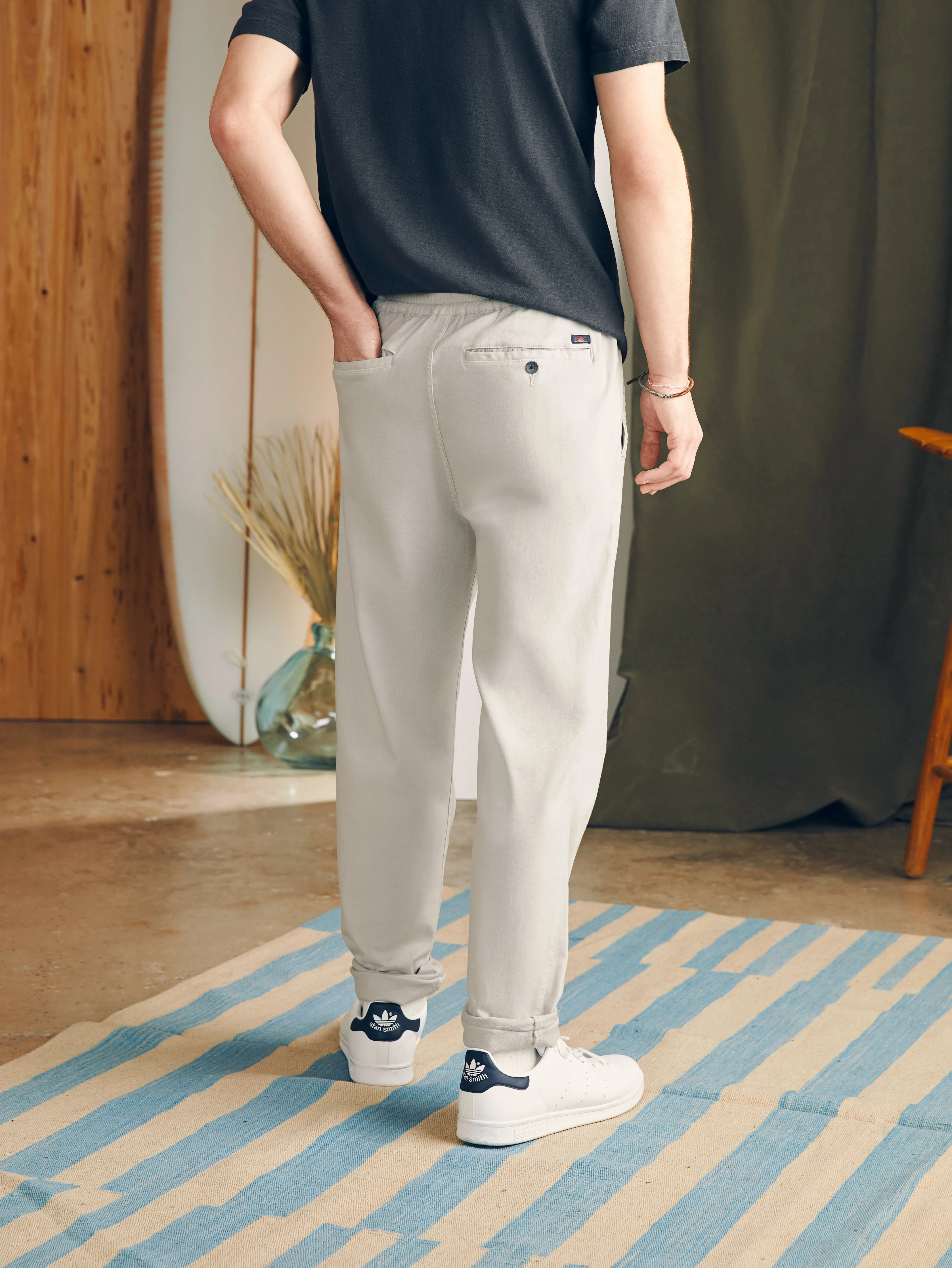 Essential Drawstring Pant - Birch sold by Faherty product image thumbnail 5