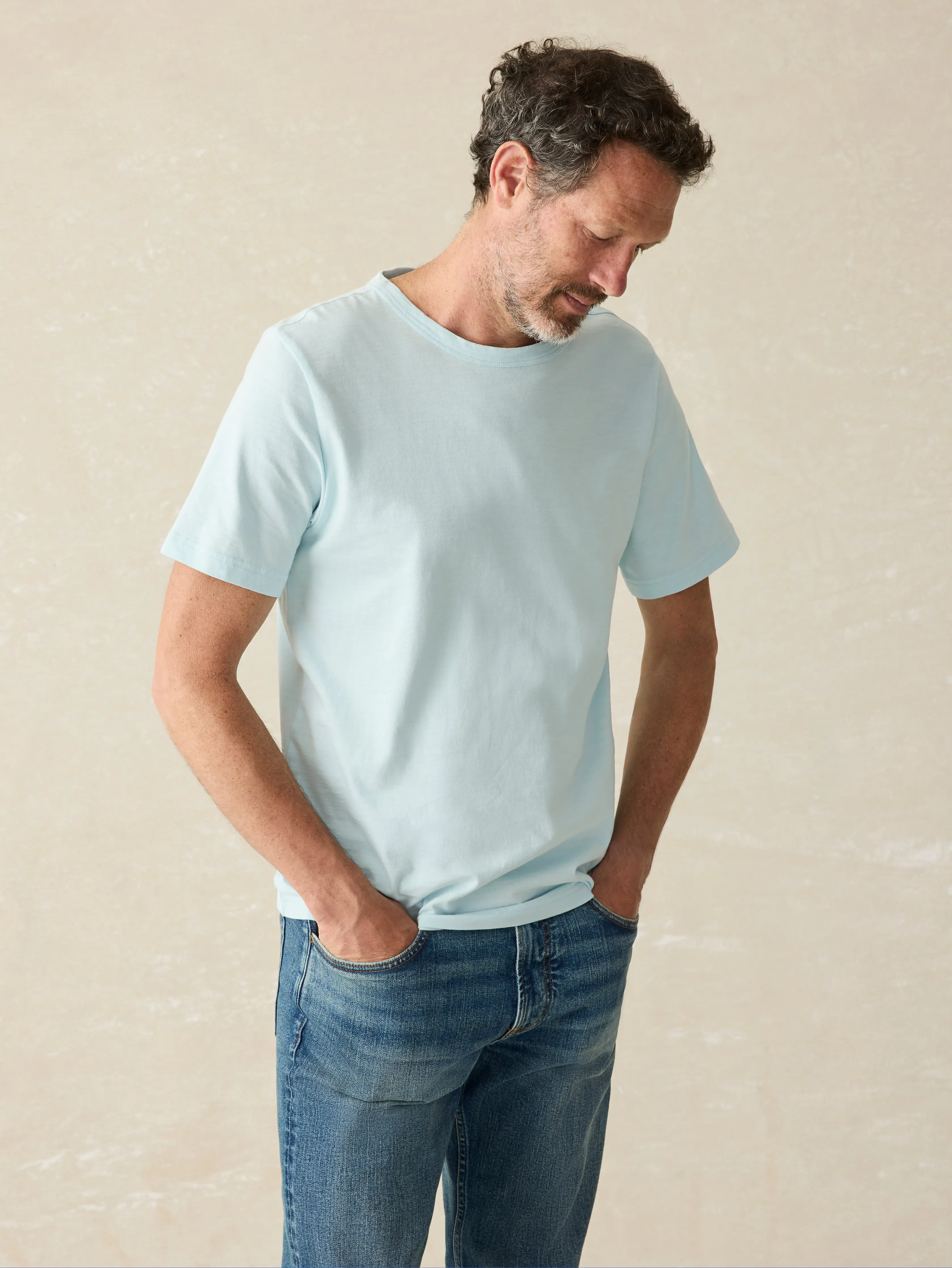 Sunwashed Tee - Blue Oasis sold by Faherty product image thumbnail 2