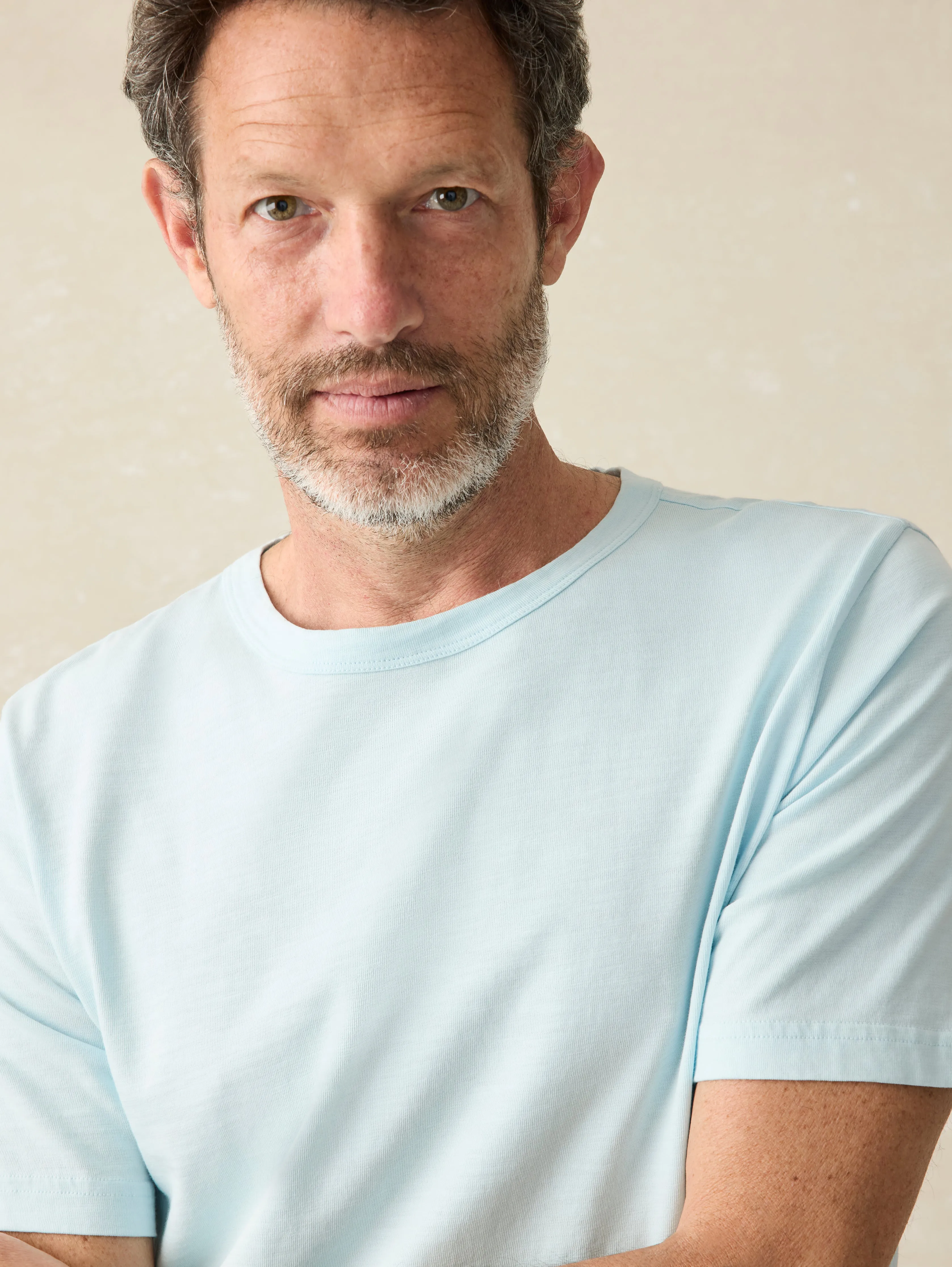 Sunwashed Tee - Blue Oasis sold by Faherty