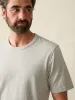 Sunwashed Tee (Tall) - Heather Grey sold by Faherty
