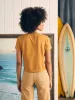Sunwashed Cropped Crew Tee - Wood Thrush sold by Faherty