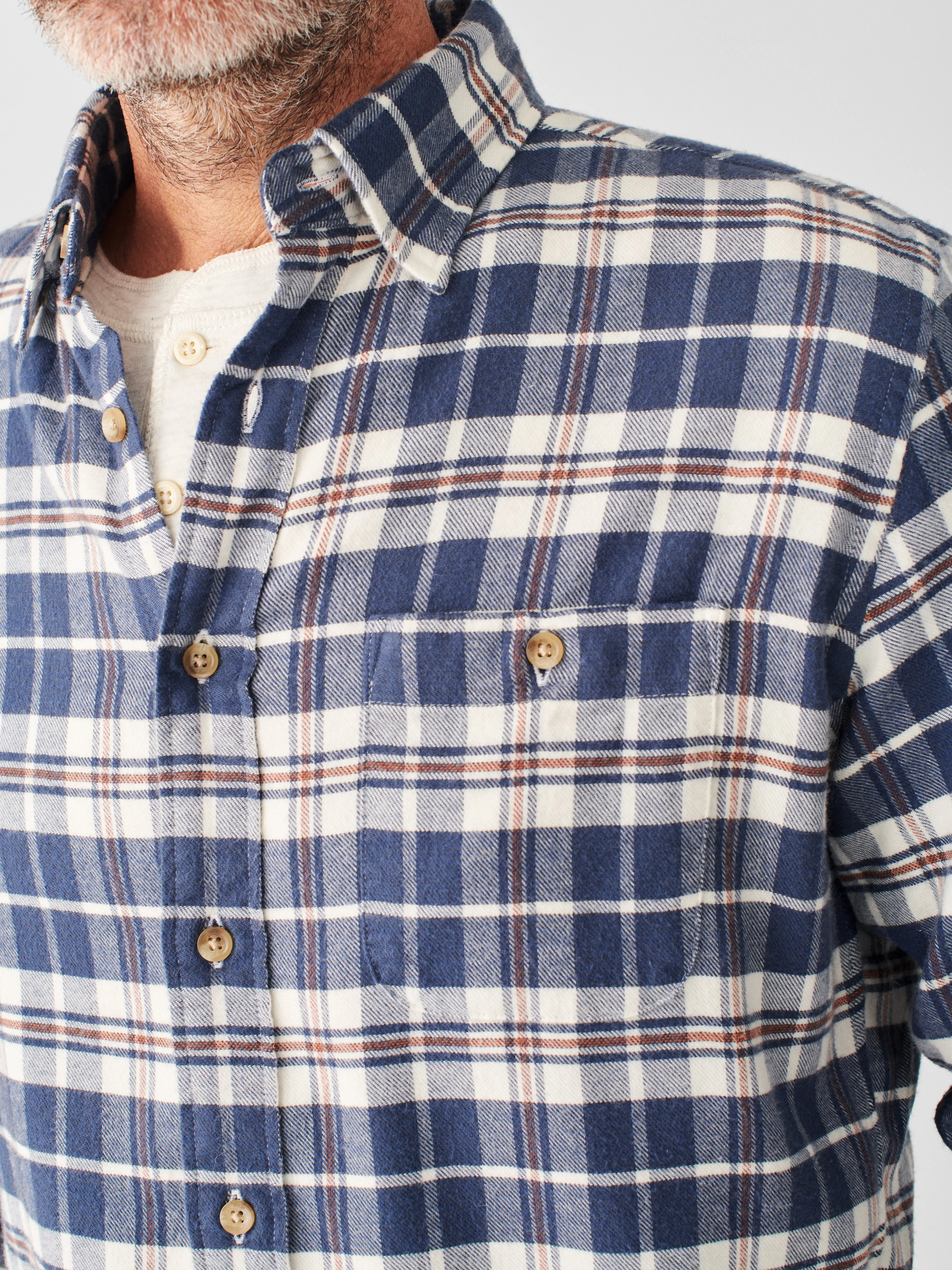 The Movement™ Flannel (Tall) - Rainier Plaid sold by Faherty product image thumbnail 5