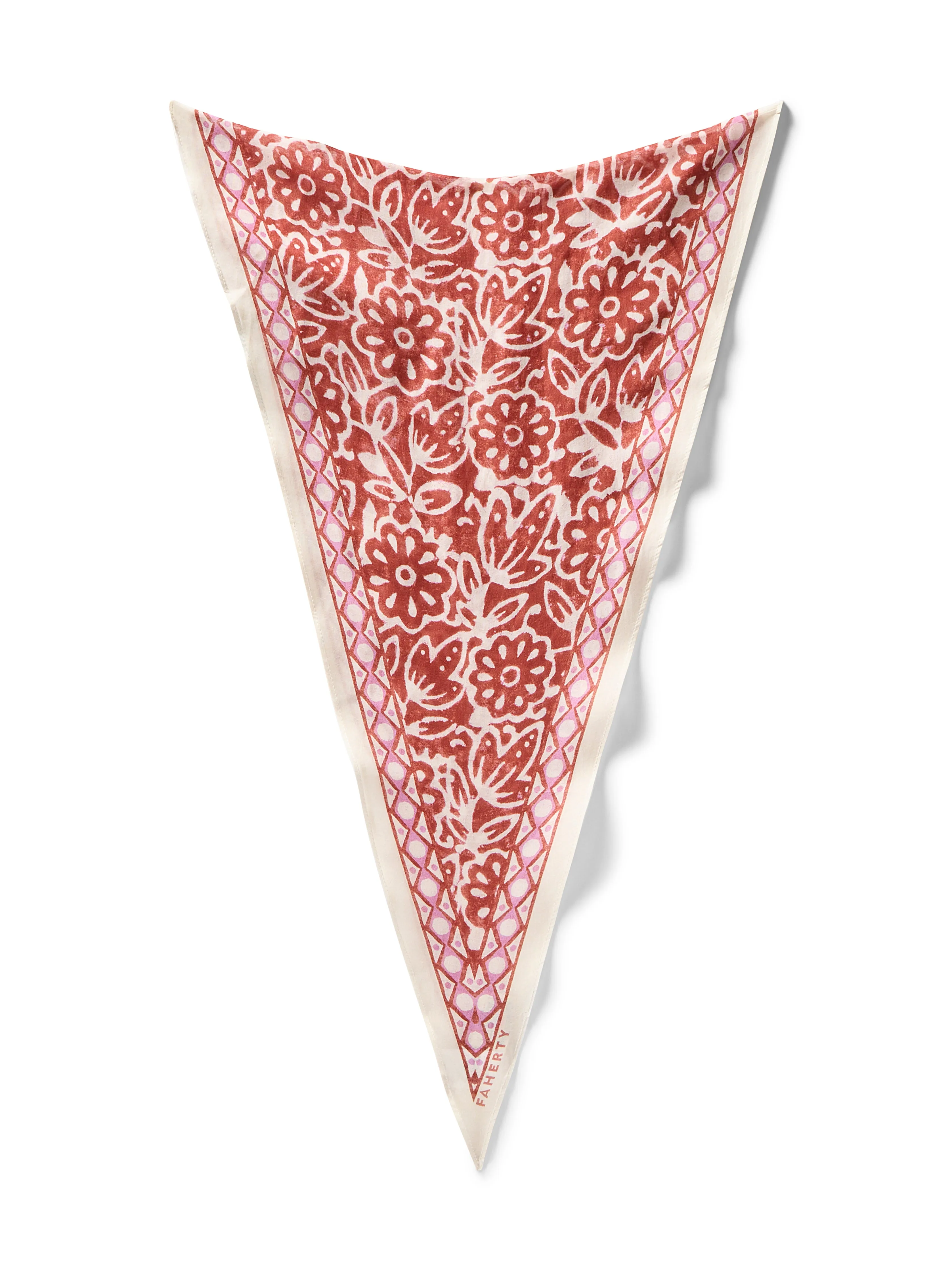 Batik Diamond Bandana - Rosette sold by Faherty product image thumbnail 3