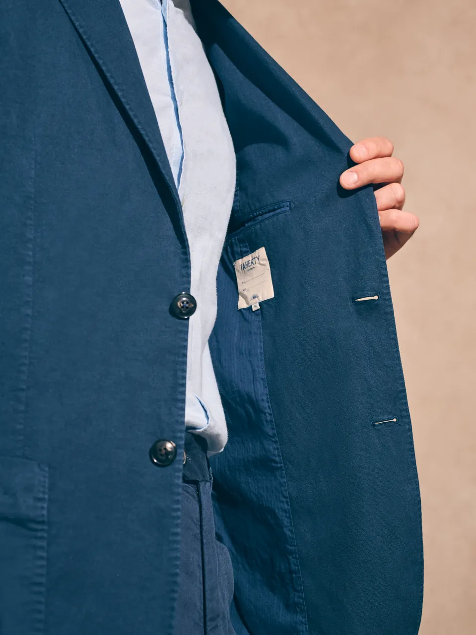 Reserve All Season Blazer - Deep Sea Navy sold by Faherty product image thumbnail 3