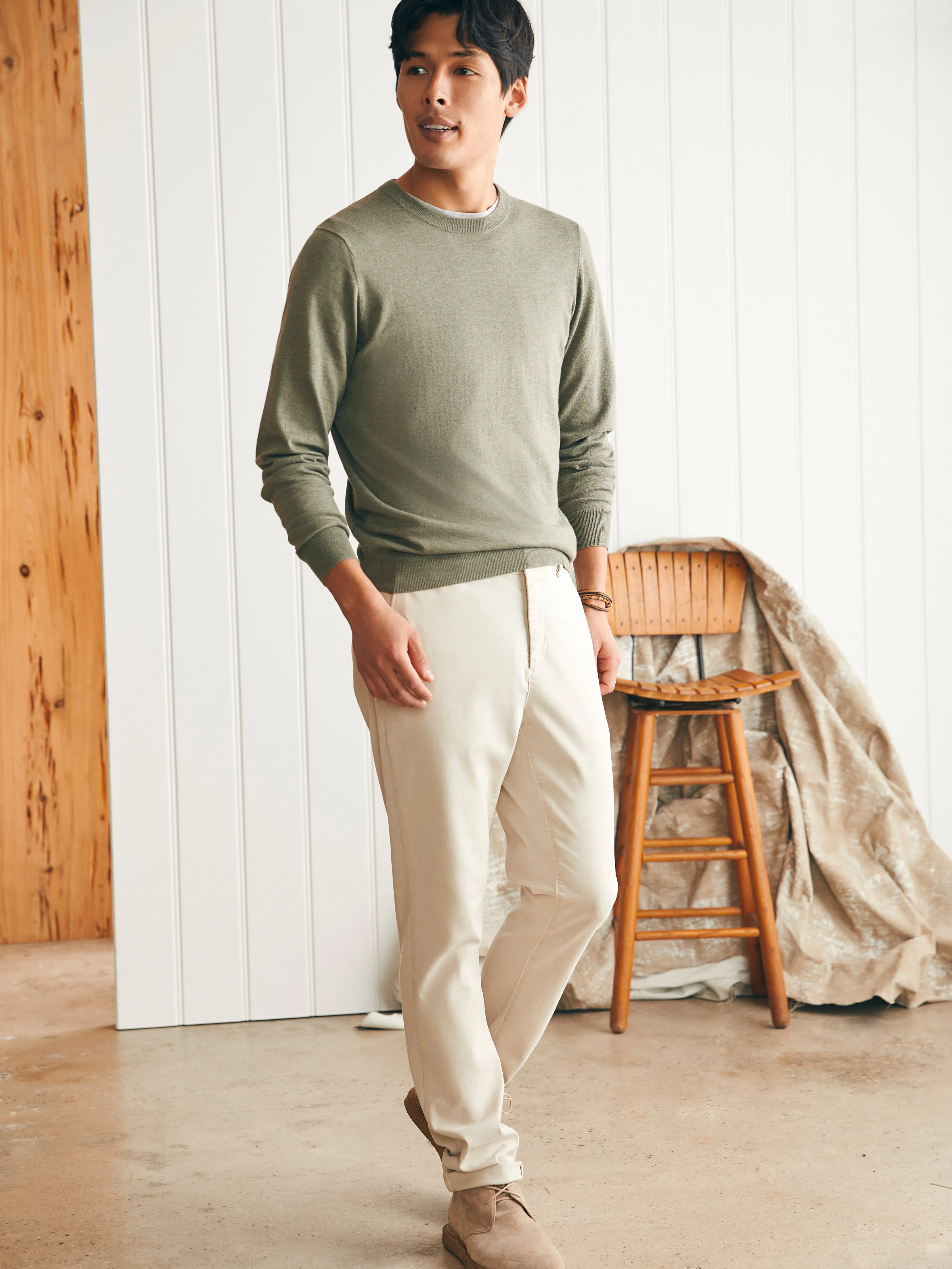 Movement™ Crewneck Sweater - Western Sage Heather sold by Faherty product image thumbnail 5