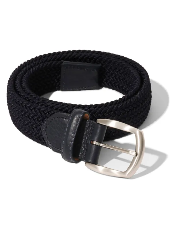 Stretch Woven Belt - Navy sold by Faherty