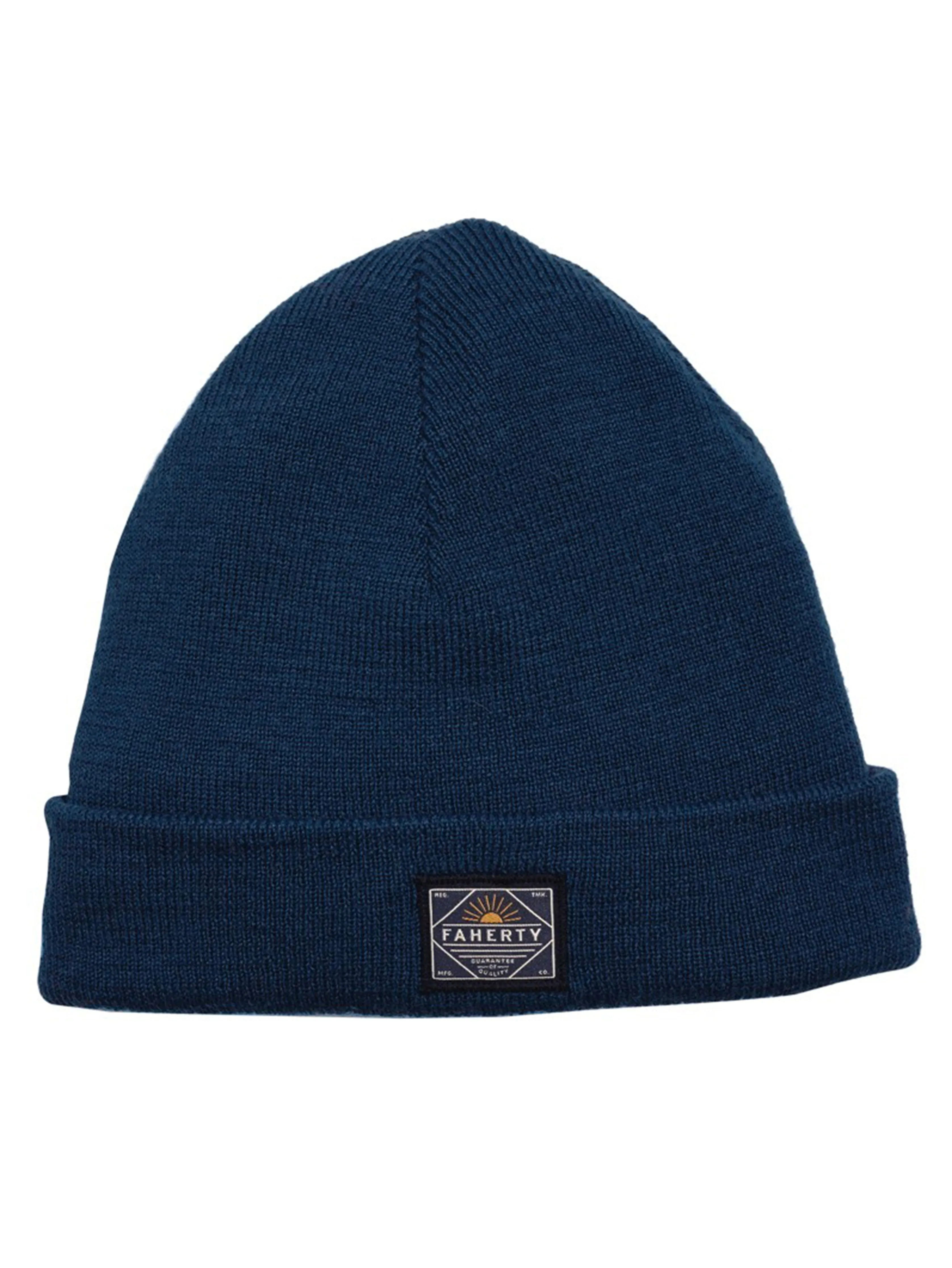 Merino Workwear Beanie - Navy sold by Faherty