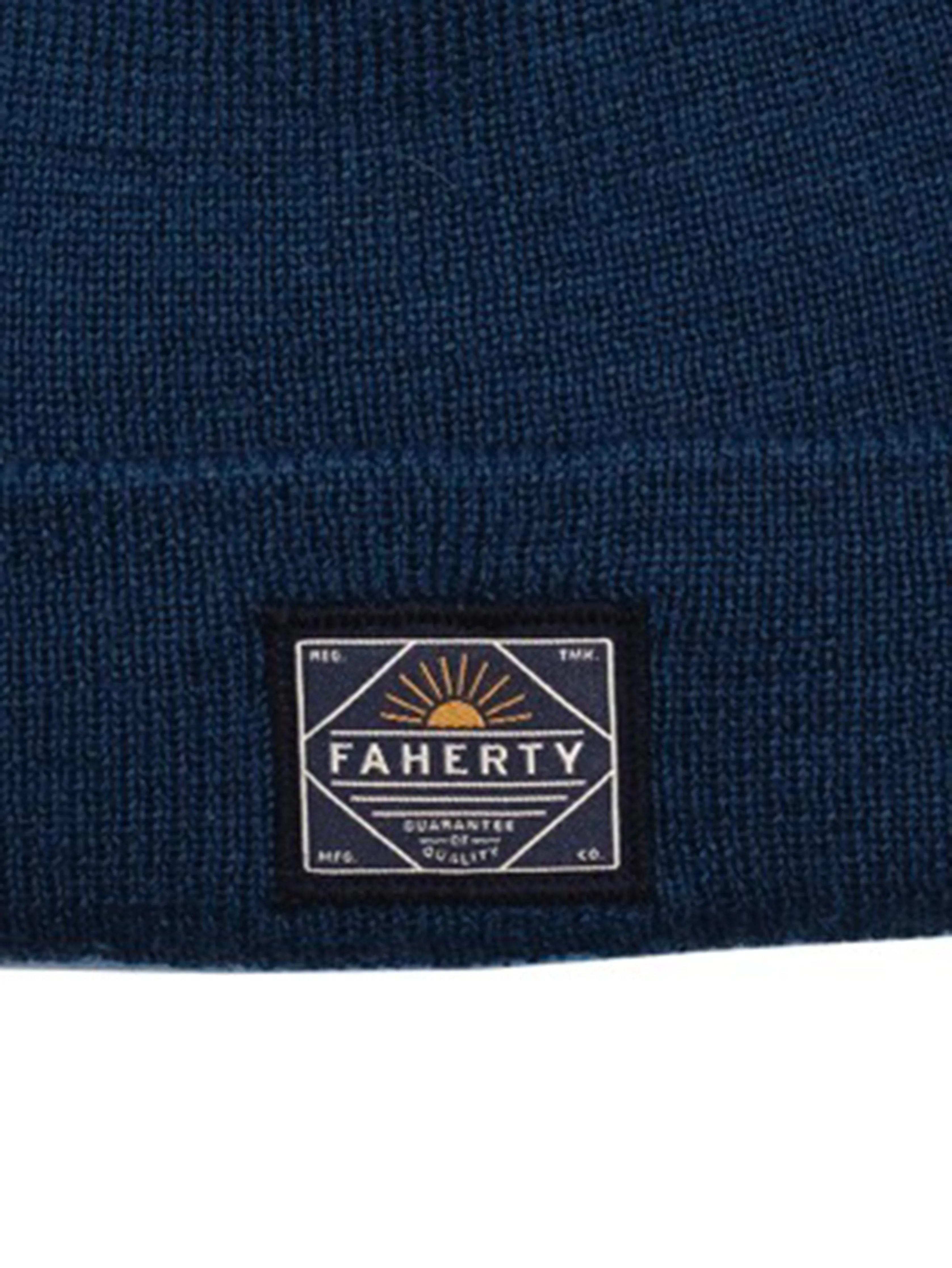 Merino Workwear Beanie - Navy sold by Faherty product image thumbnail 2