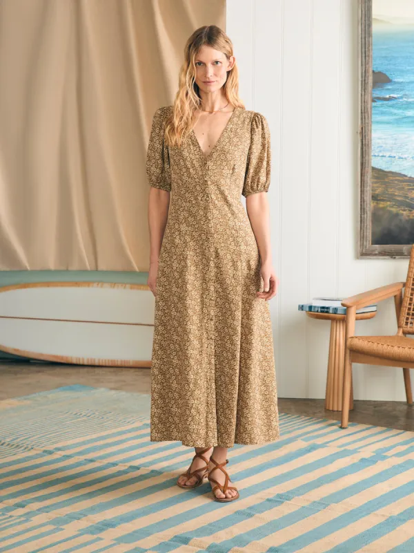 Havana Dress - Butternut Ditsy Floral sold by Faherty