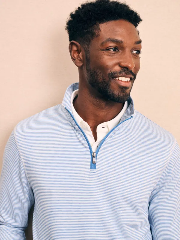 Movement™ Quarter Zip - Madaket Stripe sold by Faherty