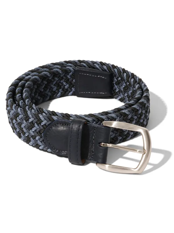 Stretch Woven Belt - Cerulean Mix sold by Faherty