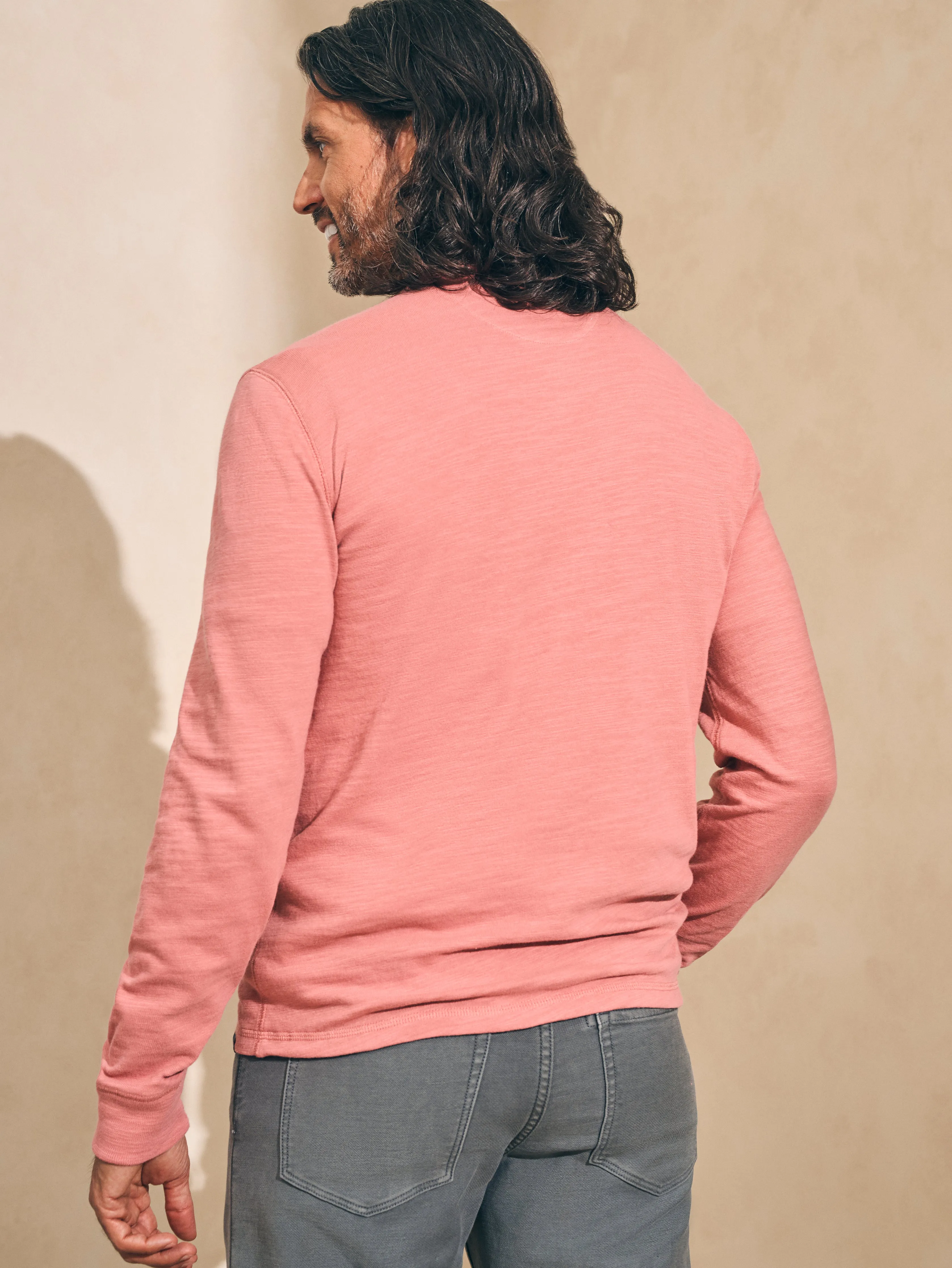 Sunwashed Slub Crew - Faded Flag sold by Faherty product image thumbnail 4