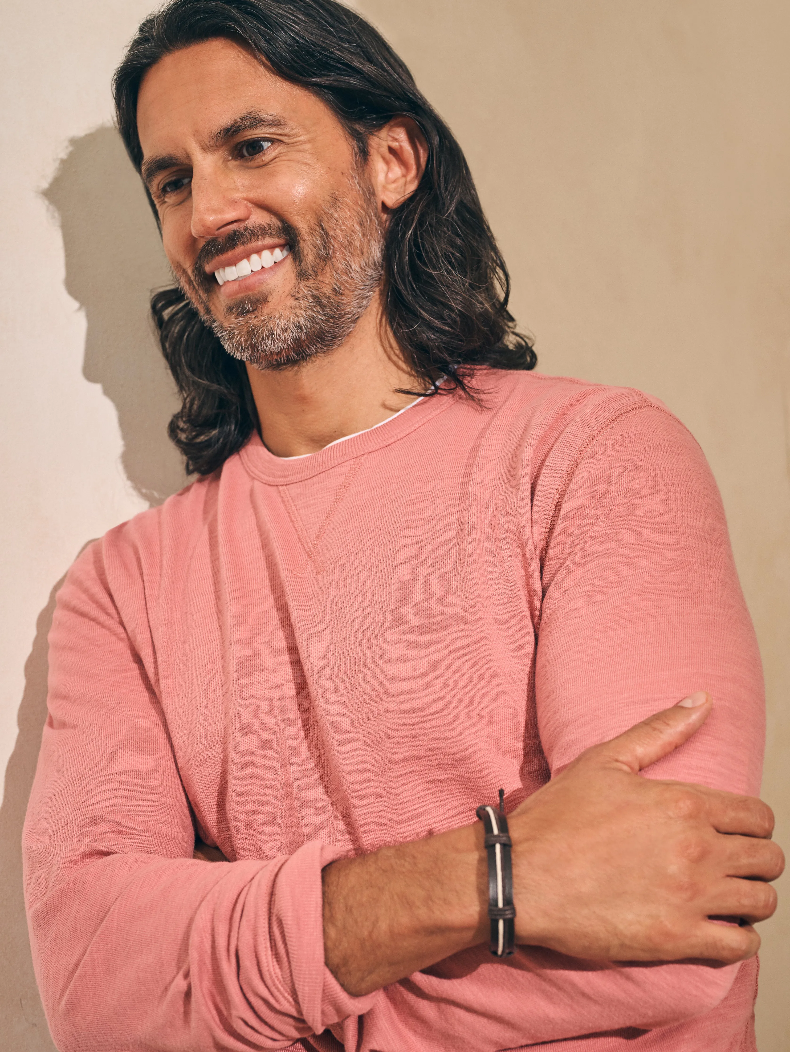 Sunwashed Slub Crew - Faded Flag sold by Faherty product image thumbnail 2