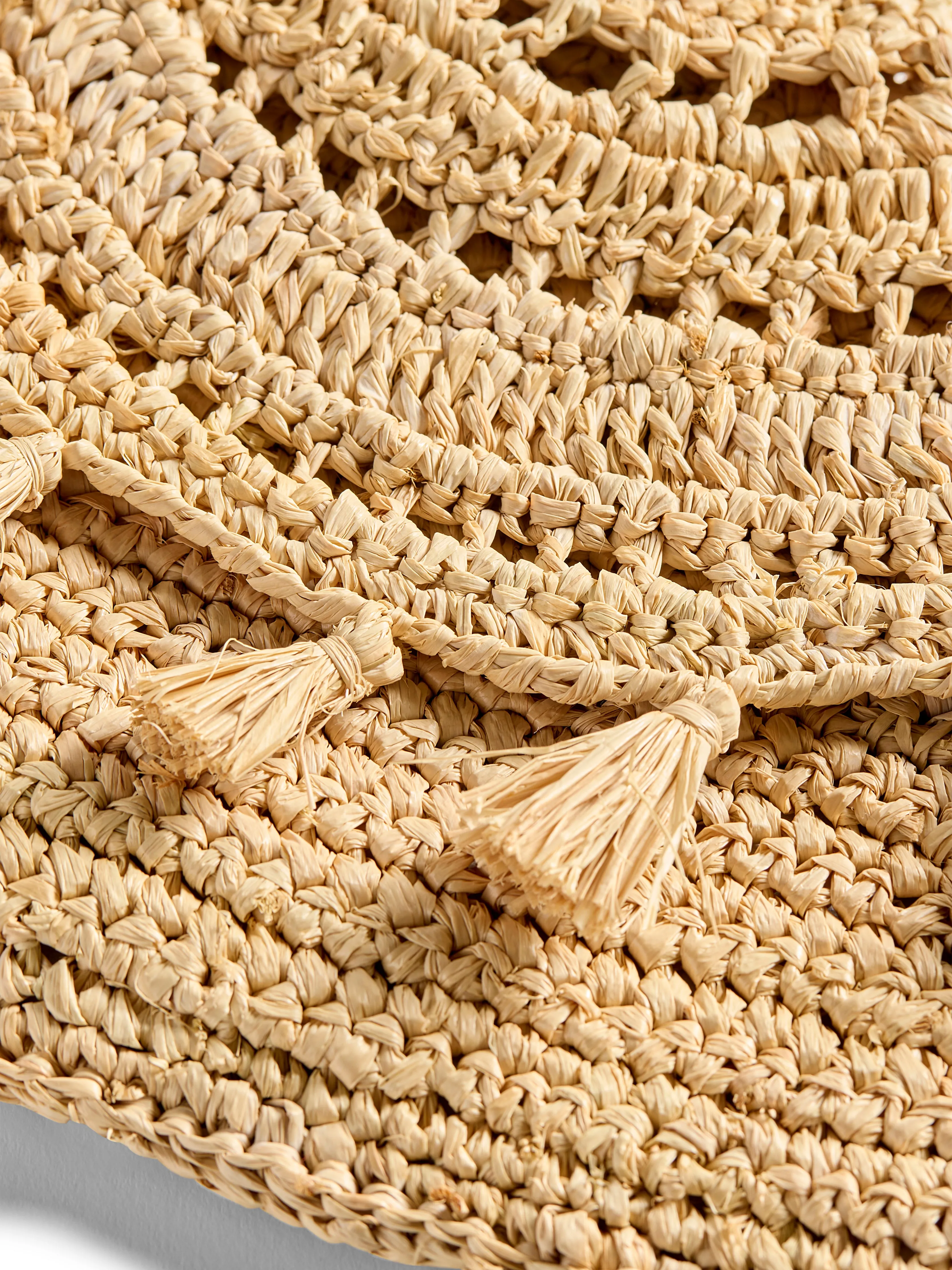 Raffia Tassel Clutch - Natural sold by Faherty product image thumbnail 2