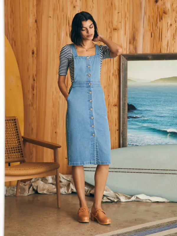 Organic Cotton Denim Remi Dress - Hanalei Wash sold by Faherty