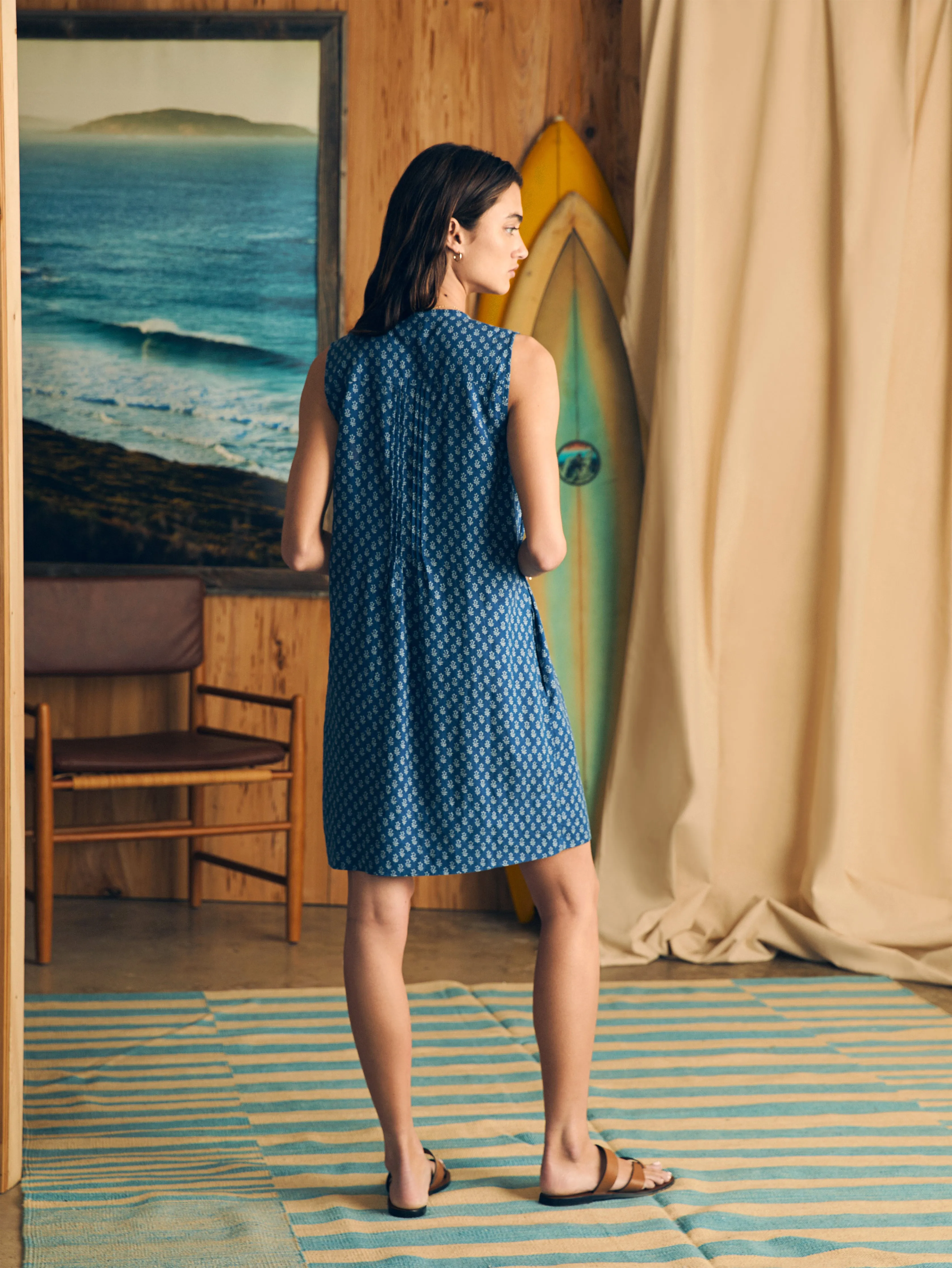 Isha Dress - Gobi Floral sold by Faherty product image thumbnail 4