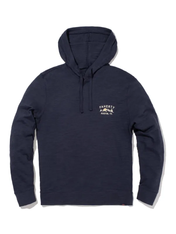 Austin Slub Hoodie - Blue Nights sold by Faherty