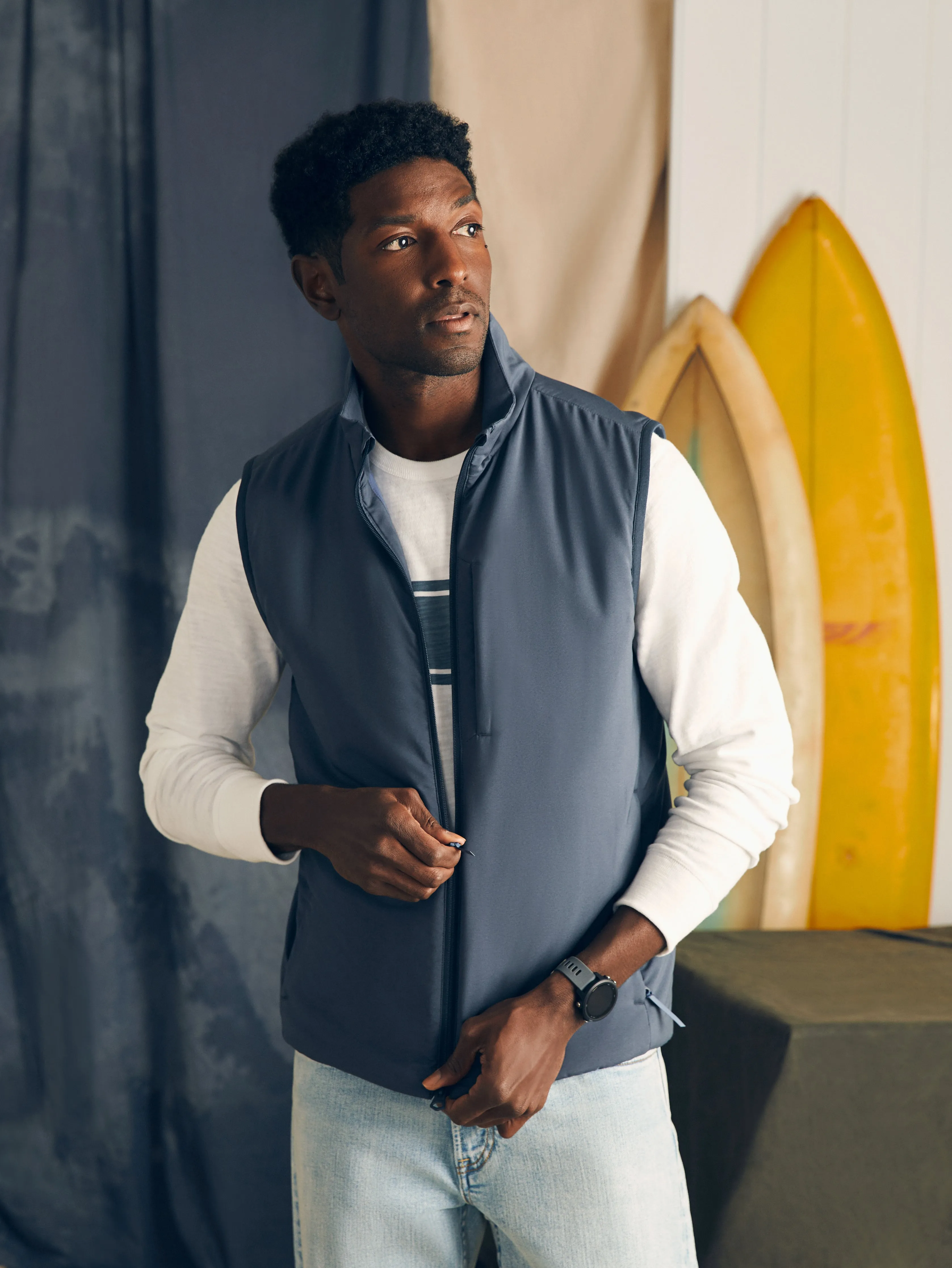 Shorelite Vest - Blue Nights sold by Faherty