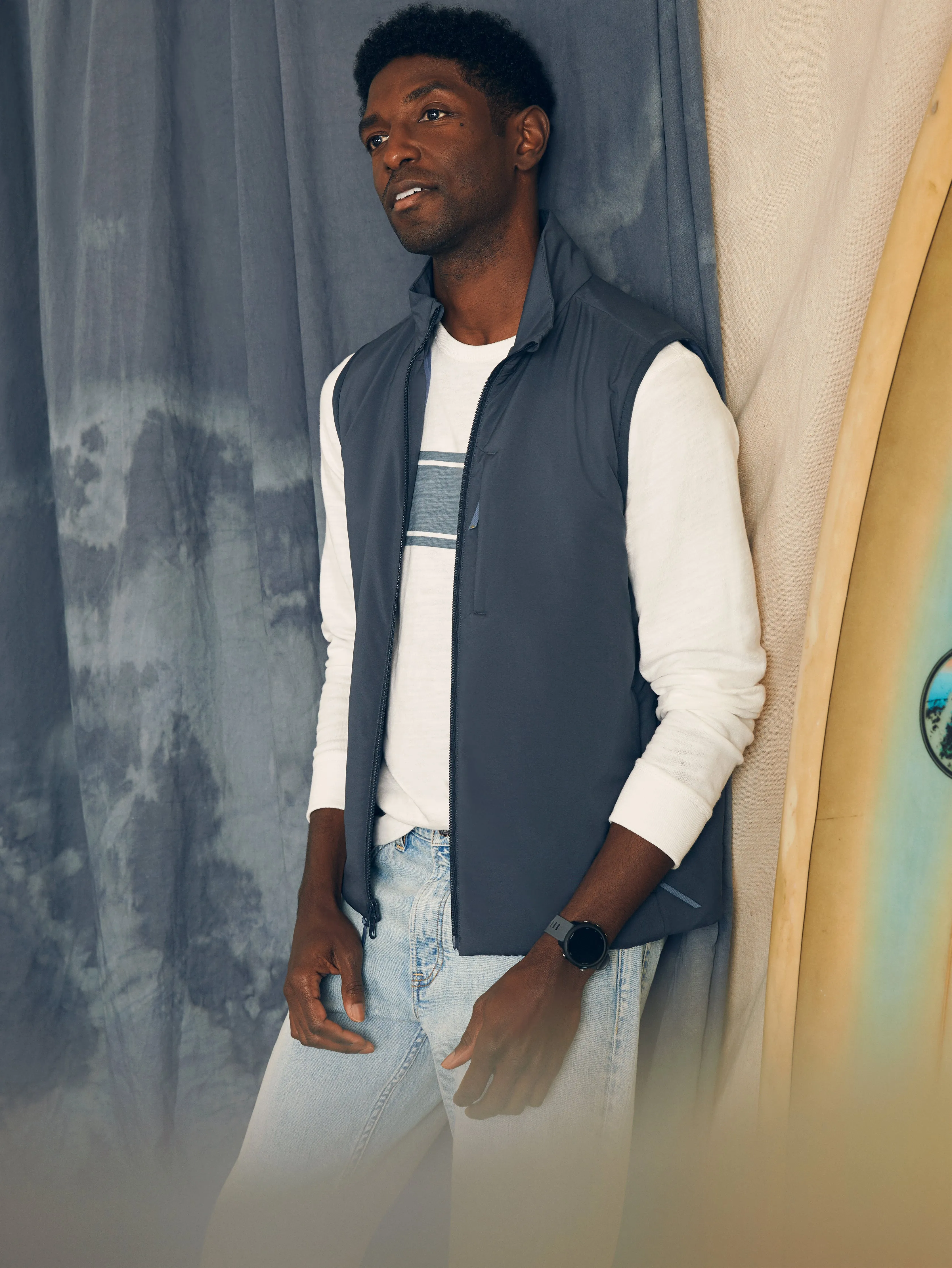 Shorelite Vest - Blue Nights sold by Faherty product image thumbnail 3