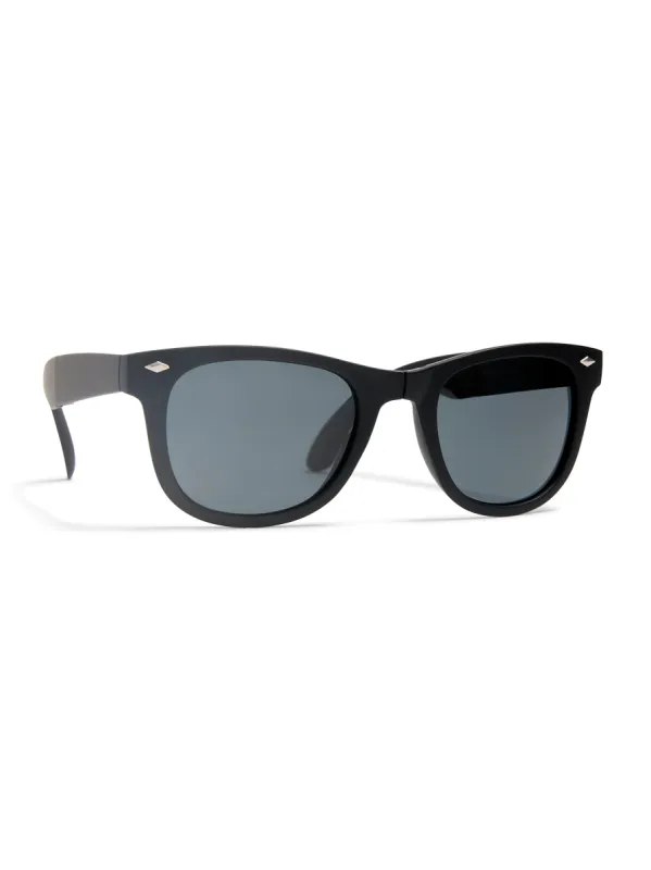 All Day Foldable Sunglasses - Rubberized Black sold by Faherty