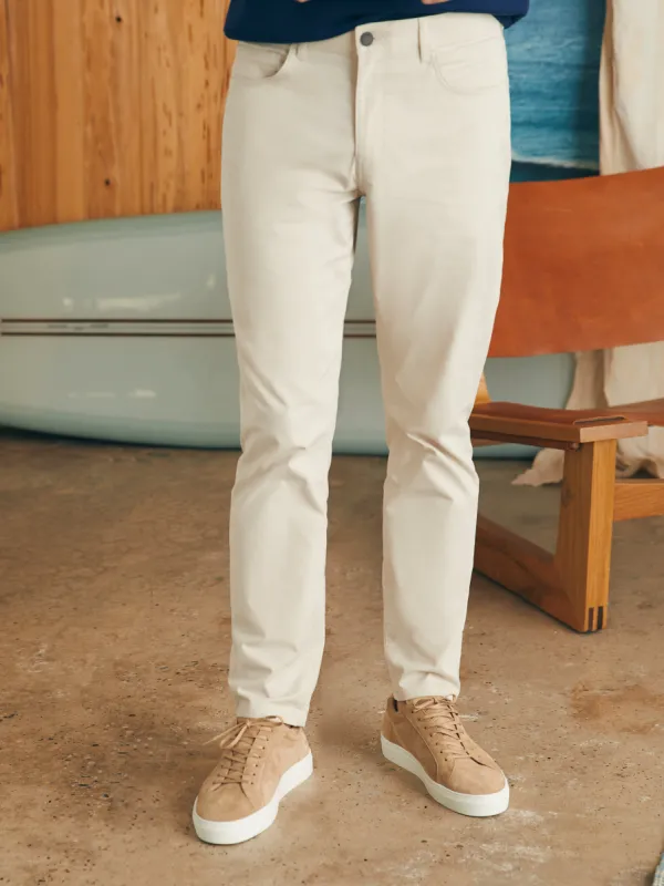 Movement™ 5-Pocket Pant (34" Inseam) - Light Sand sold by Faherty