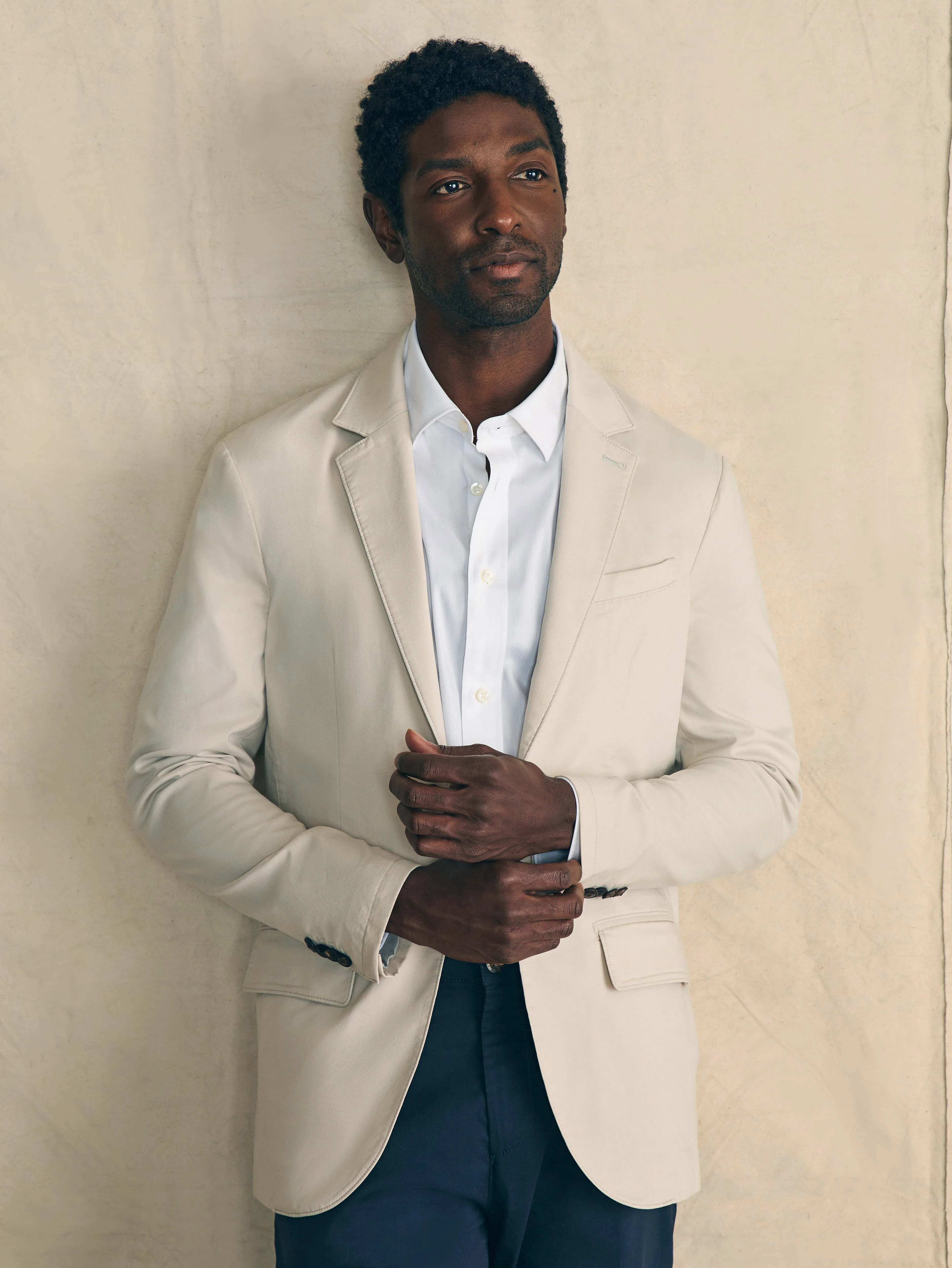 Movement™ Blazer - Light Sand sold by Faherty