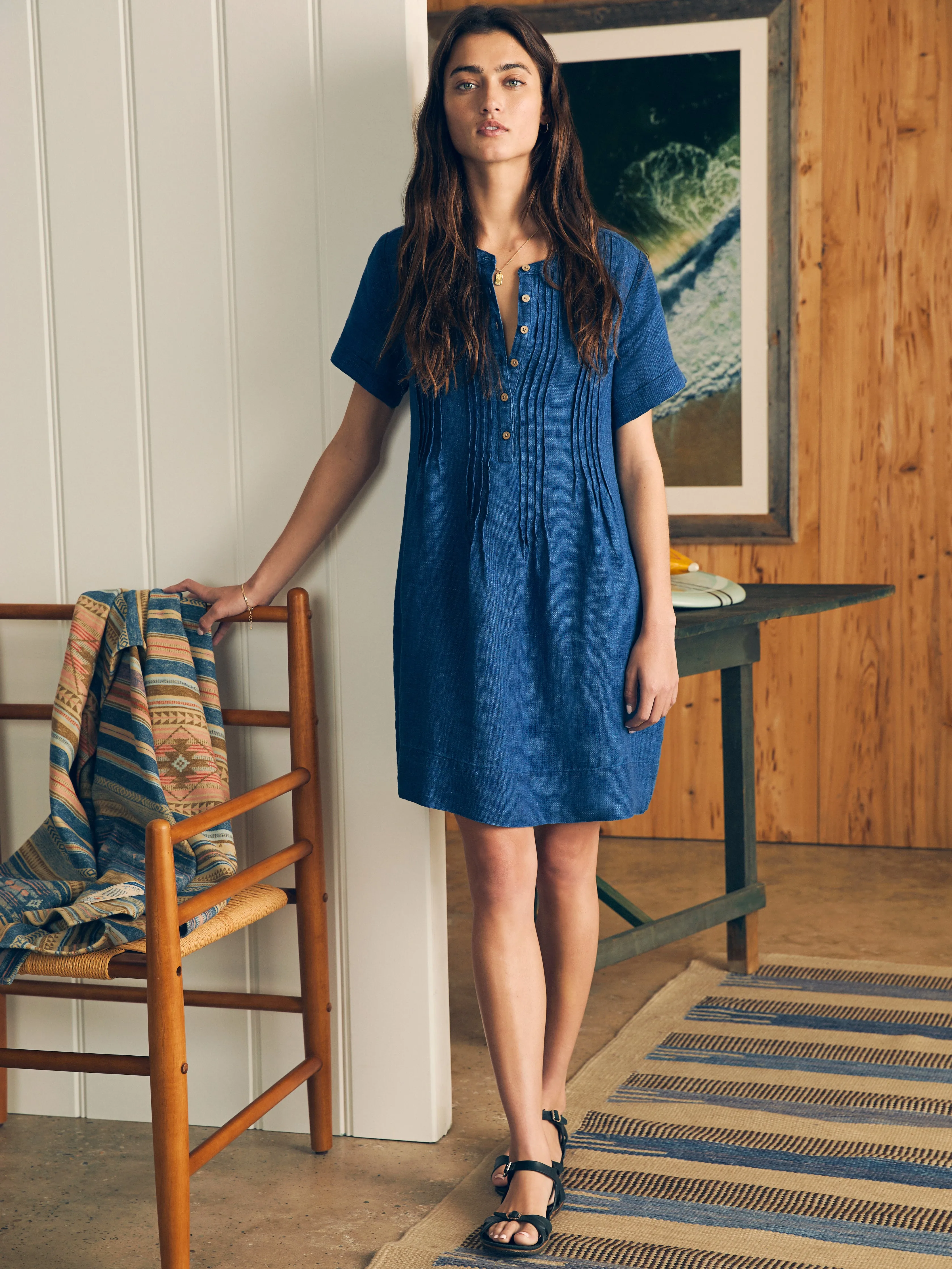 Gemina Dress - Indigo sold by Faherty