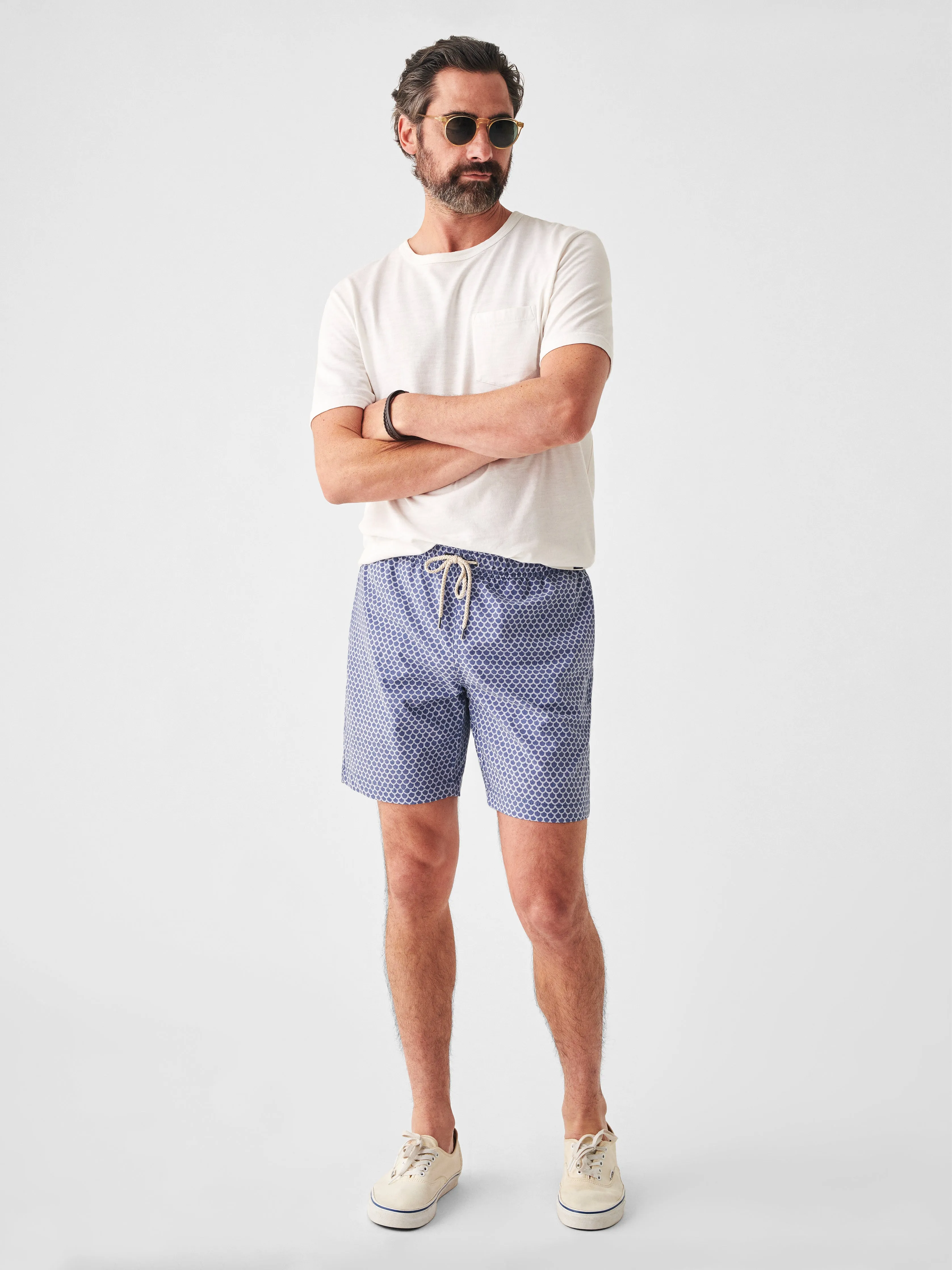 Beacon Trunk (7" Inseam) - Fishscale Batik sold by Faherty product image thumbnail 2