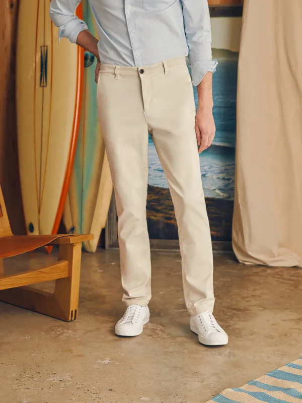 Coastline Stretch Chino (30" Inseam) - Stone sold by Faherty