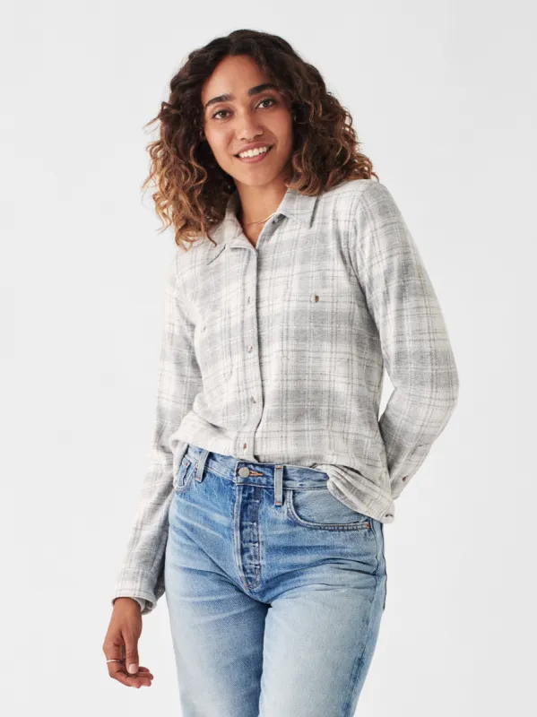 Legend™ Sweater Shirt - Winter Clouds Plaid sold by Faherty