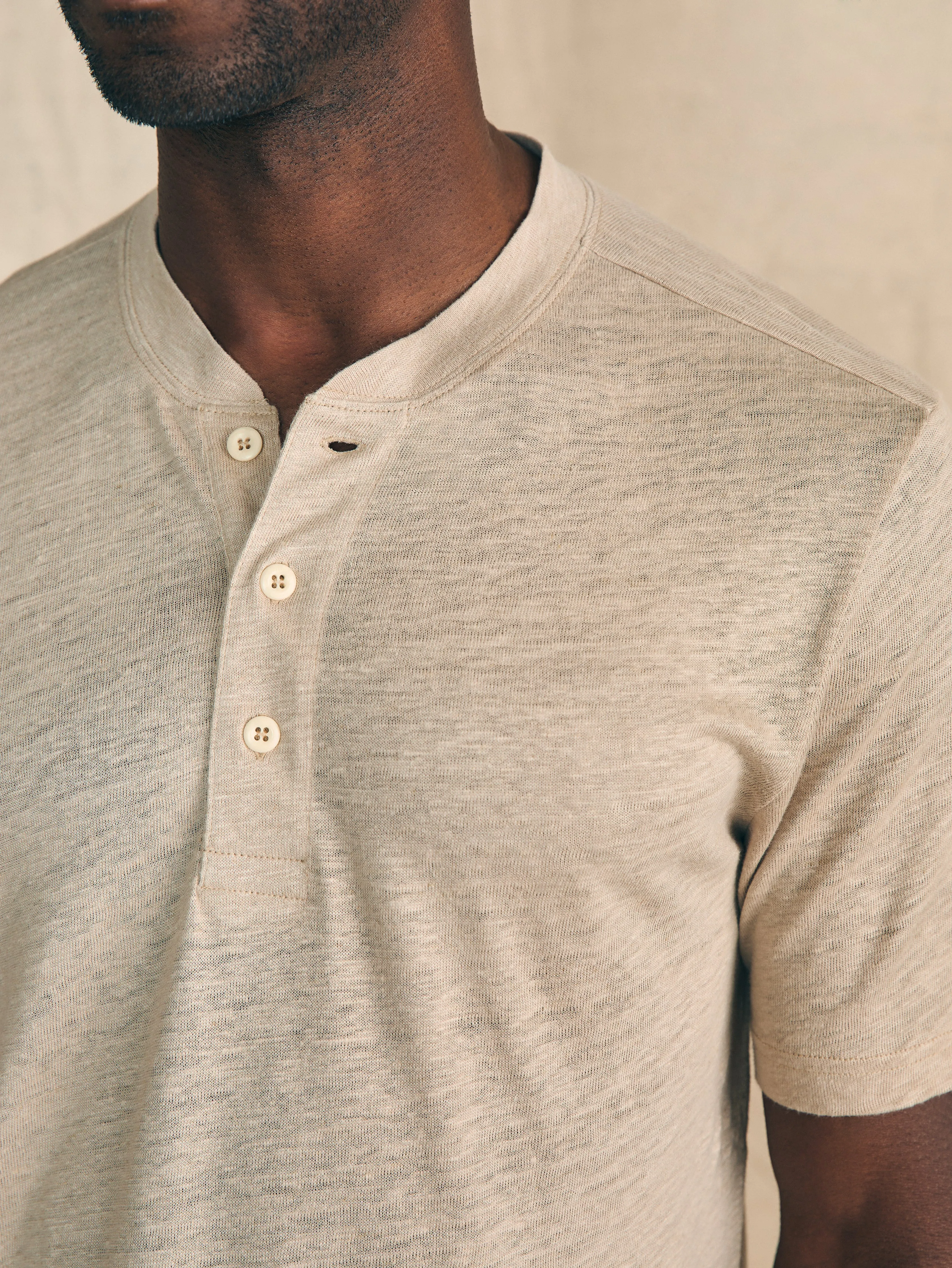Coastal Cloud Cotton Crew - Hot Coral sold by Faherty product image thumbnail 4