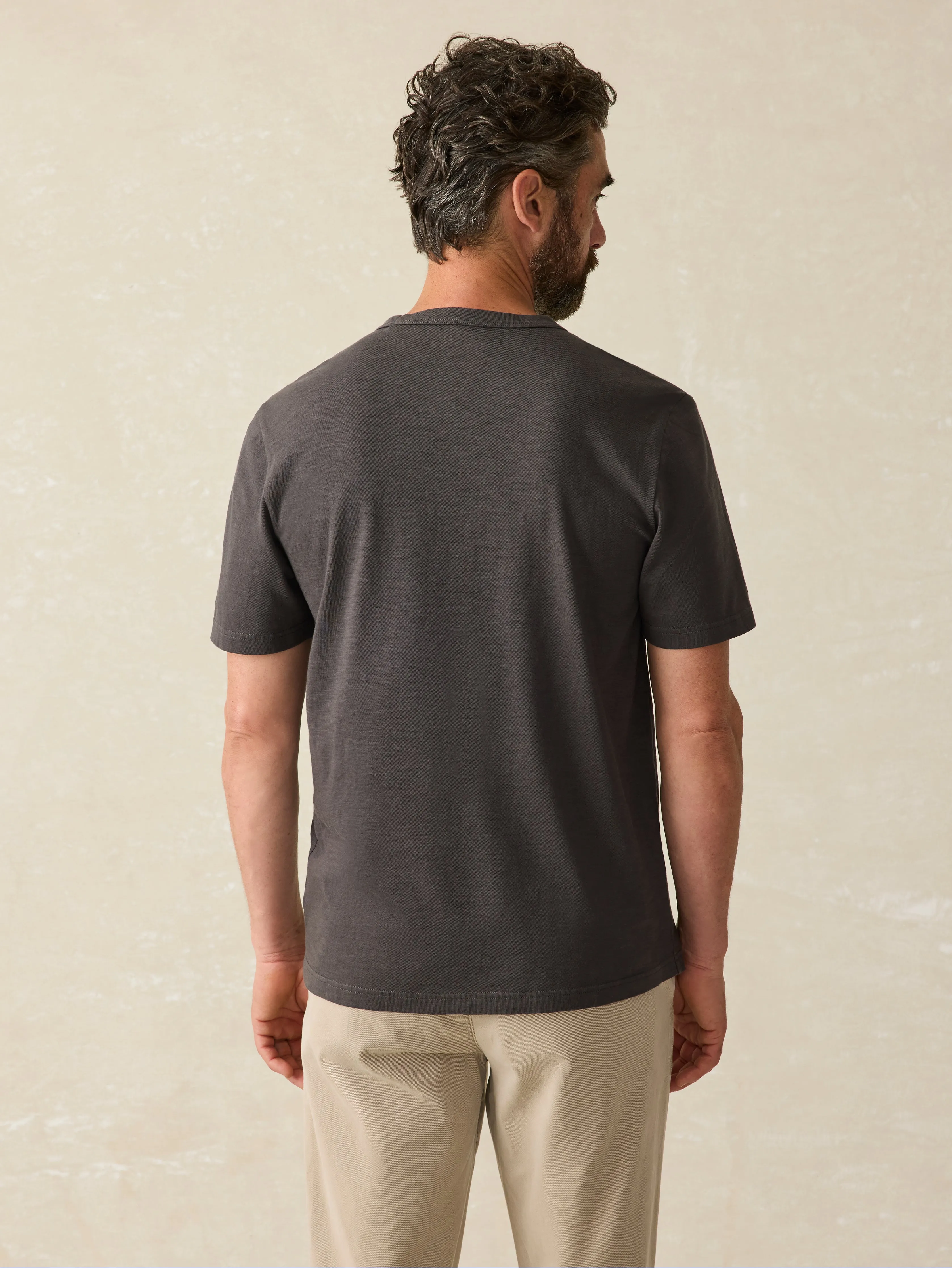 Sunwashed Pocket Tee - Washed Black sold by Faherty product image thumbnail 5