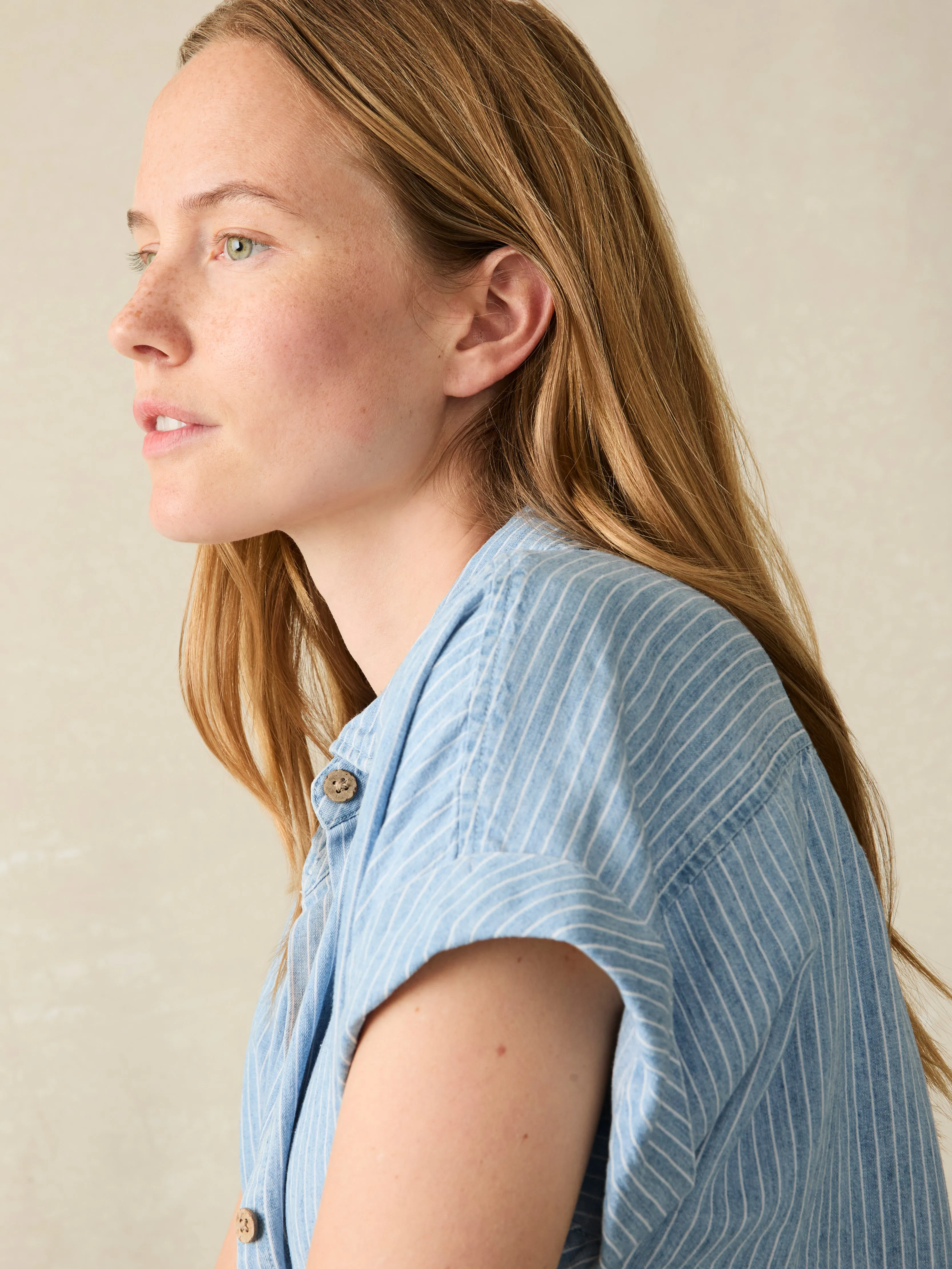 Tried & True Breeze Shirt - Tried And True Stripe sold by Faherty product image thumbnail 2
