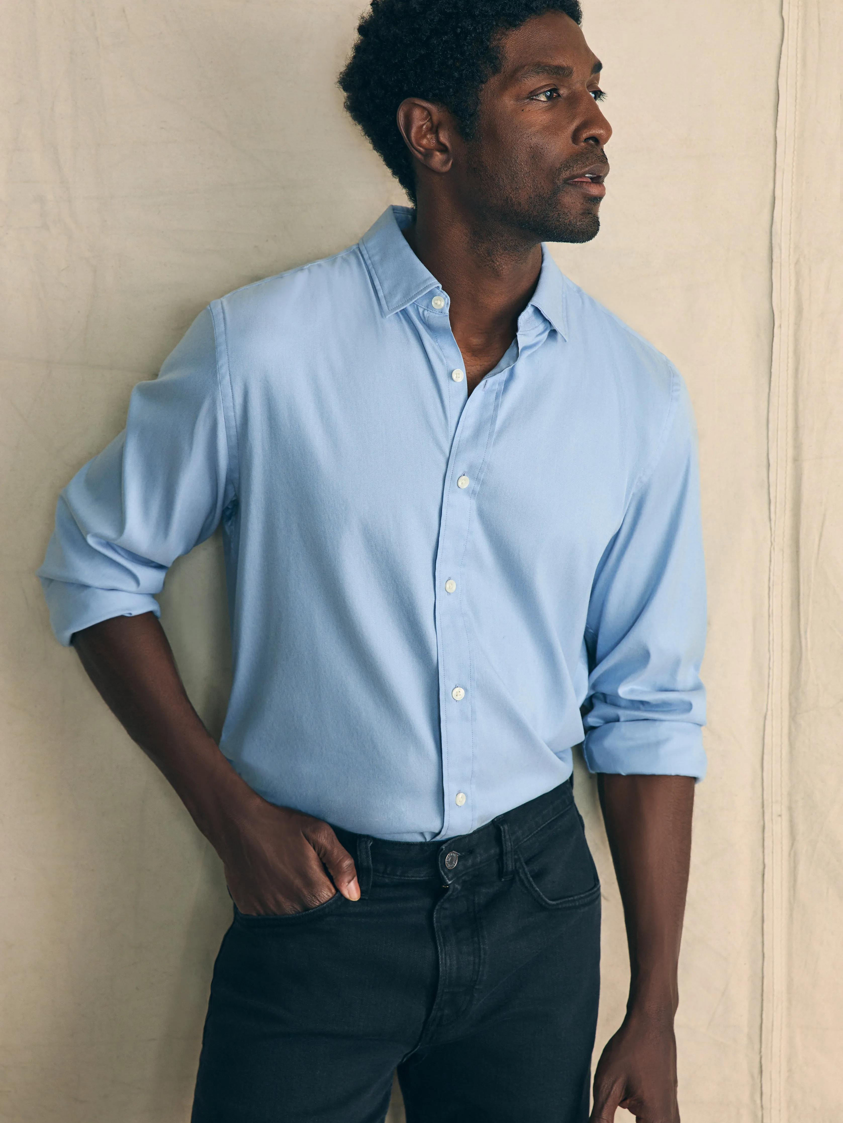 Movement™ Shirt (Tall) - Atlantic Sky sold by Faherty product image thumbnail 2