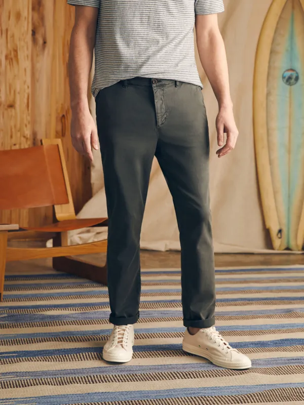 Coastline Stretch Chino (30" Inseam) - Faded Black sold by Faherty