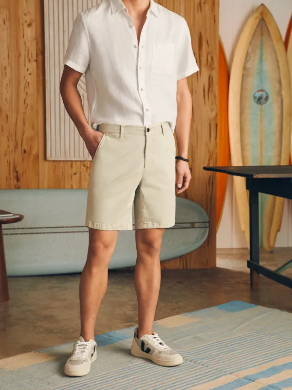 Coastline Stretch Chino Short (6" Inseam) - Stone sold by Faherty