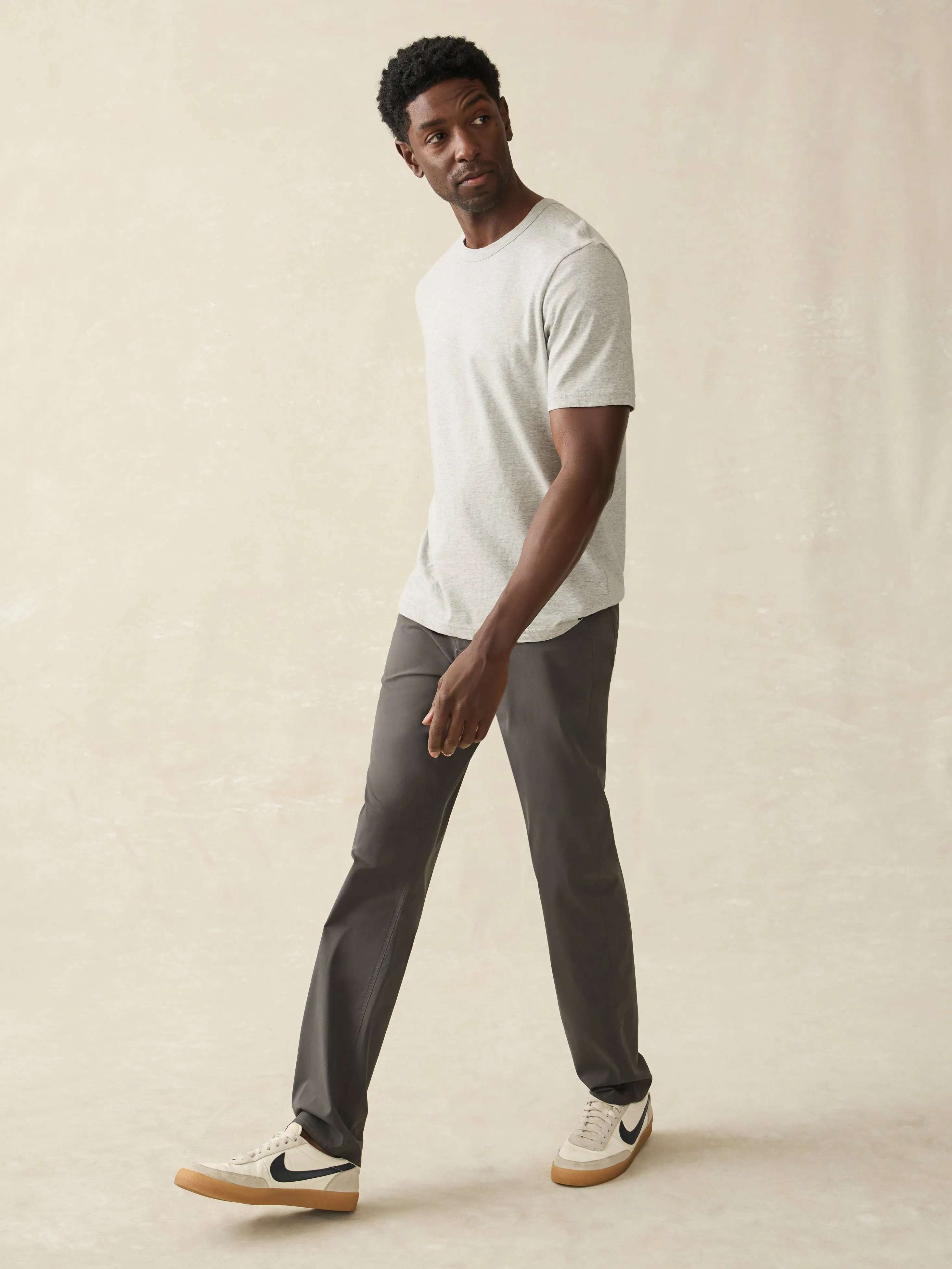 Movement™ 5-Pocket Pant - Graphite sold by Faherty product image thumbnail 5