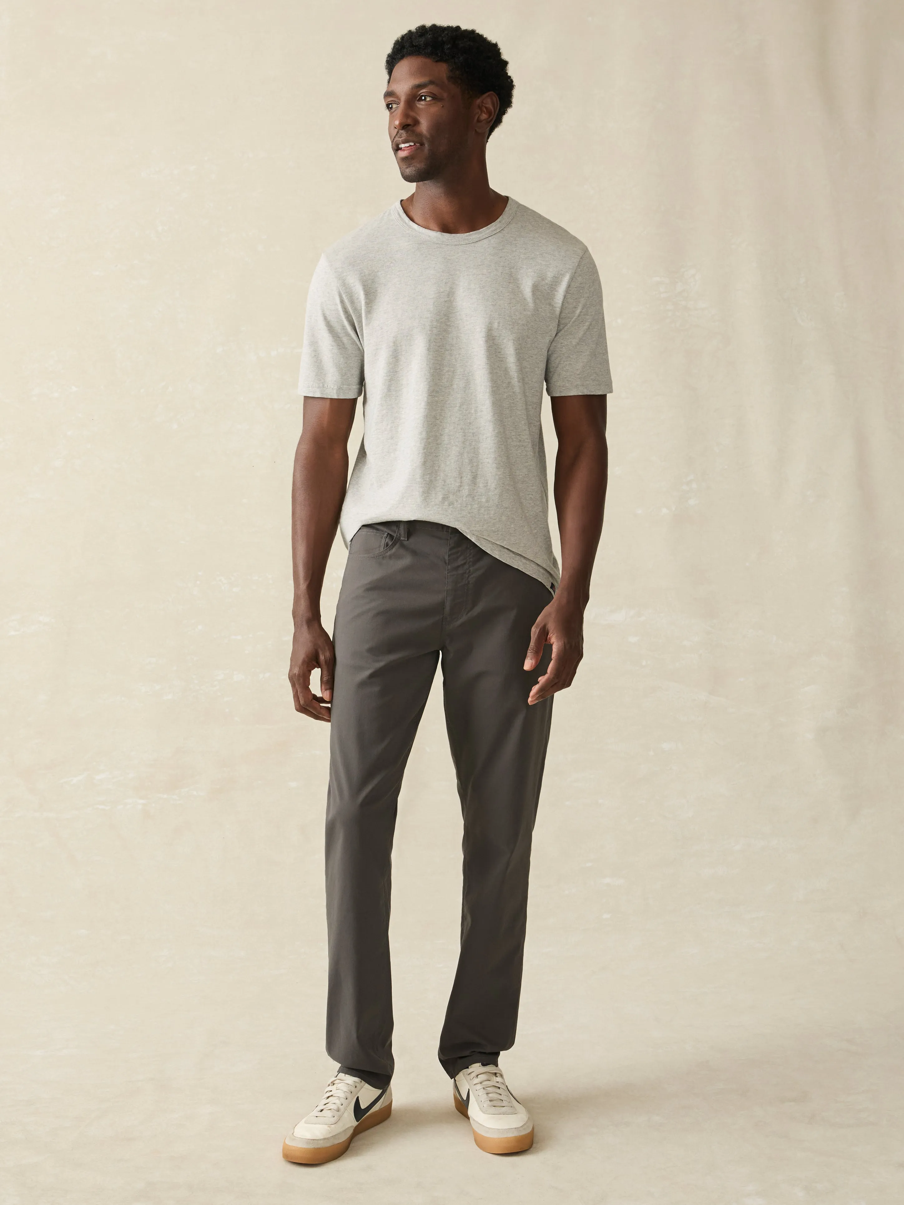 Movement™ 5-Pocket Pant - Graphite sold by Faherty product image thumbnail 3